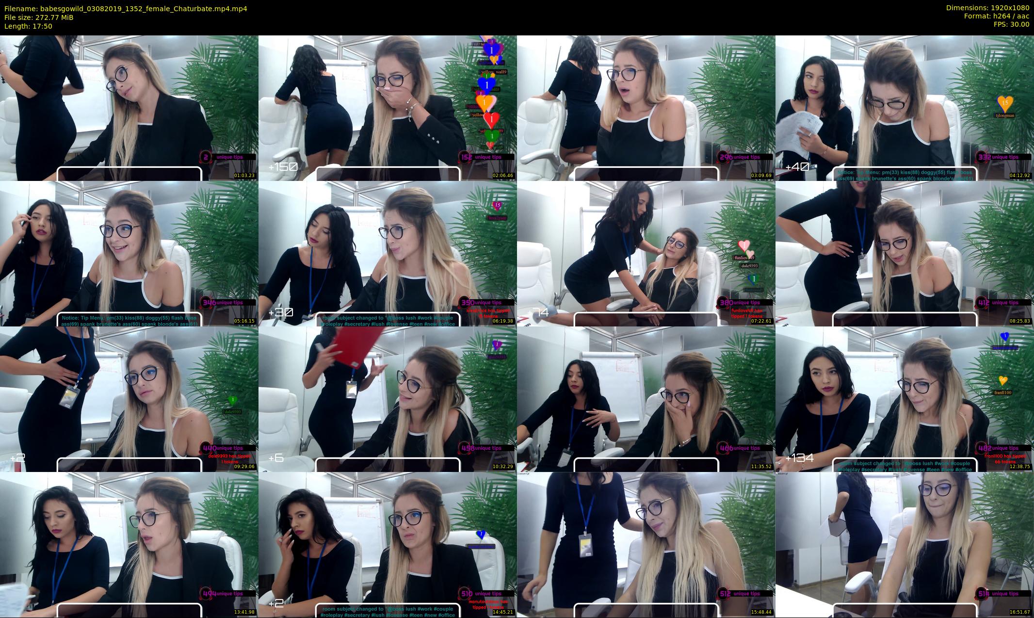babesgowild — 18 minute Chaturbate couple cam show recording, 1080p, Aug 3, 2019