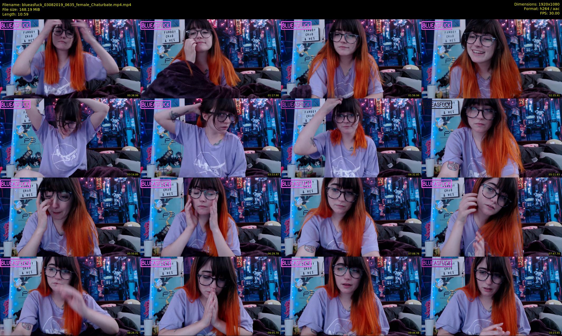 blueasfuck — 11 minute Chaturbate female cam show recording, 1080p, Aug 3, 2019