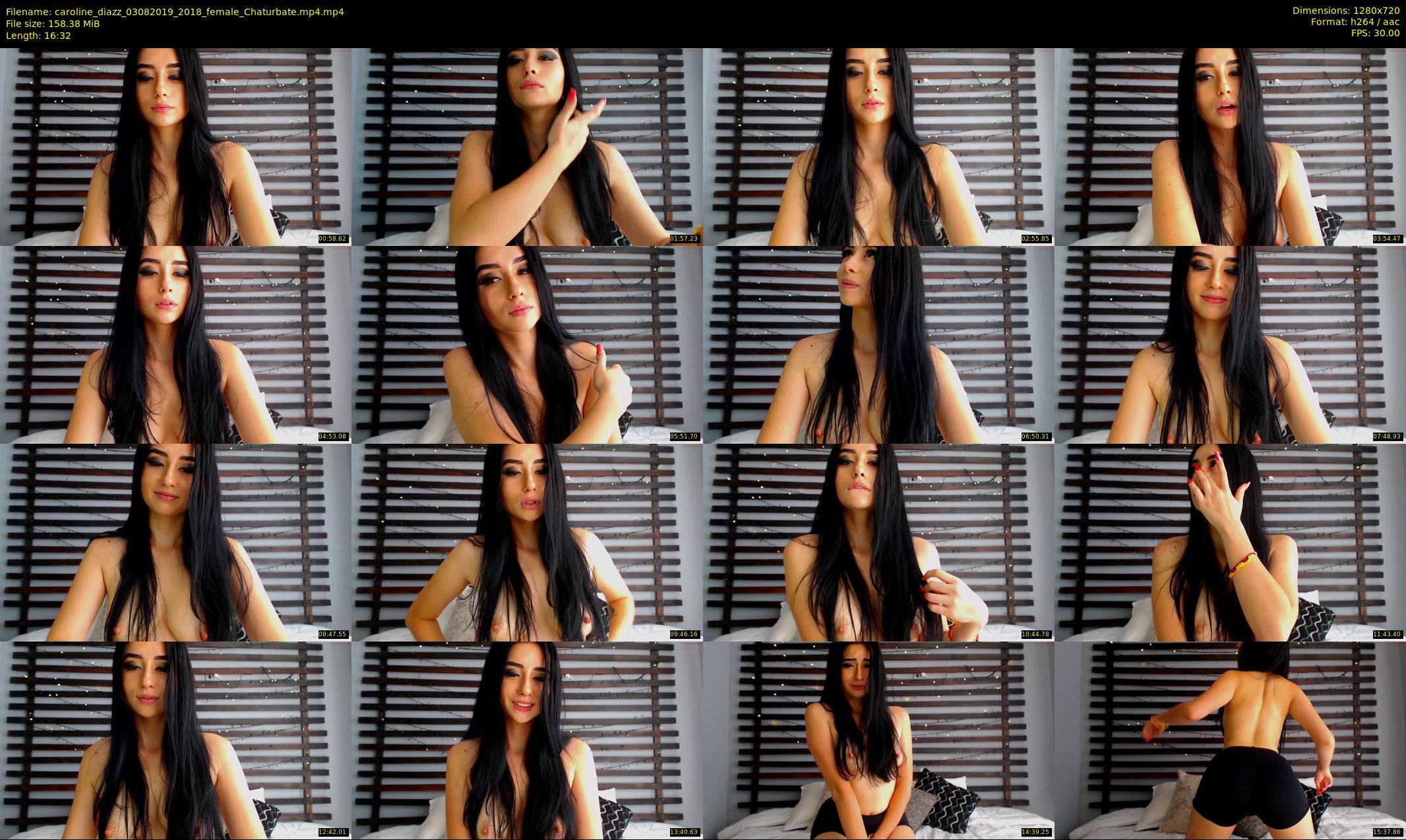 caroline_diazz — 17 minute Chaturbate female cam show recording, 720p, Aug 3, 2019