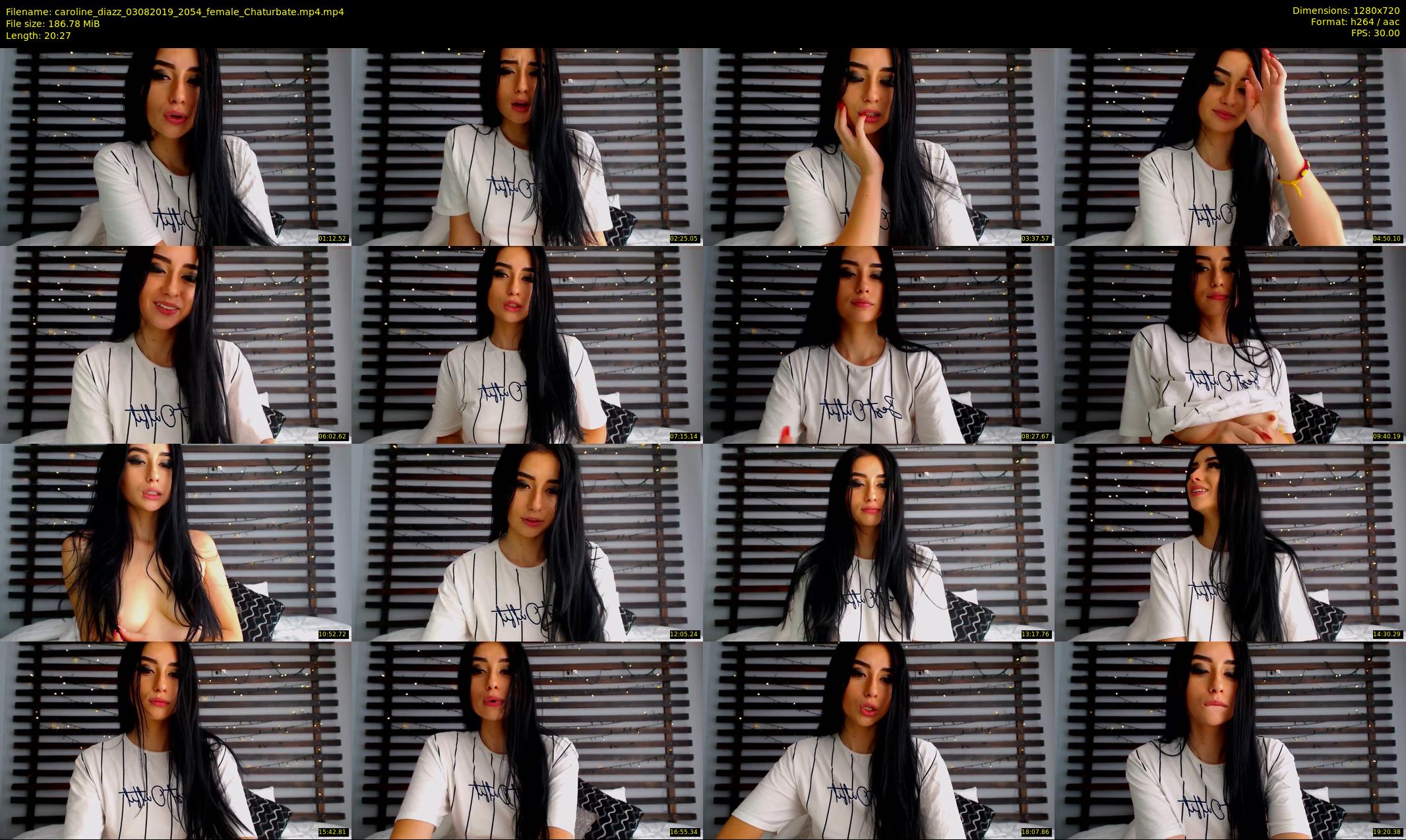 caroline_diazz — 21 minute Chaturbate female cam show recording, 720p, Aug 3, 2019