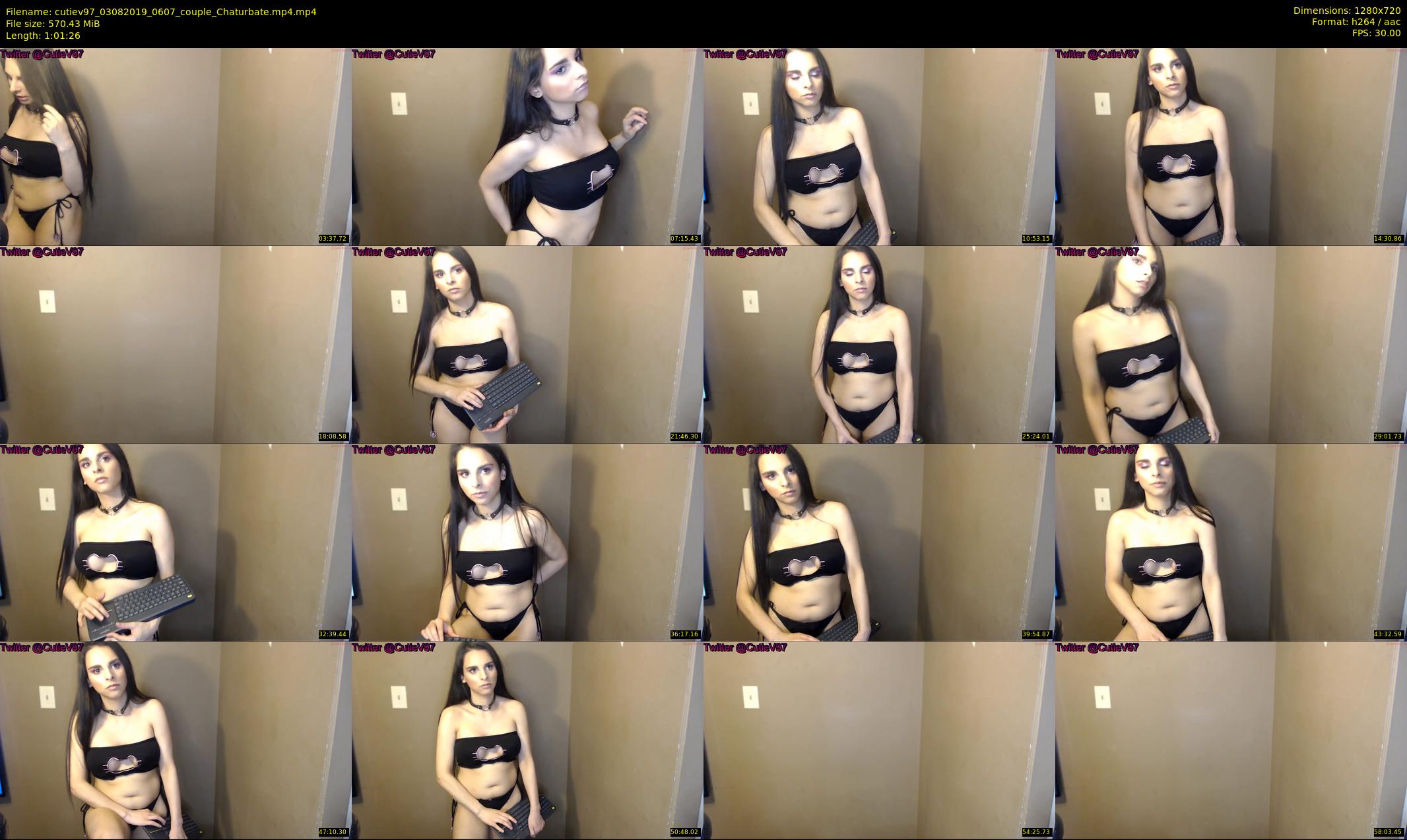 cutiev97 — 62 minute Chaturbate couple cam show recording, 720p, Aug 3, 2019