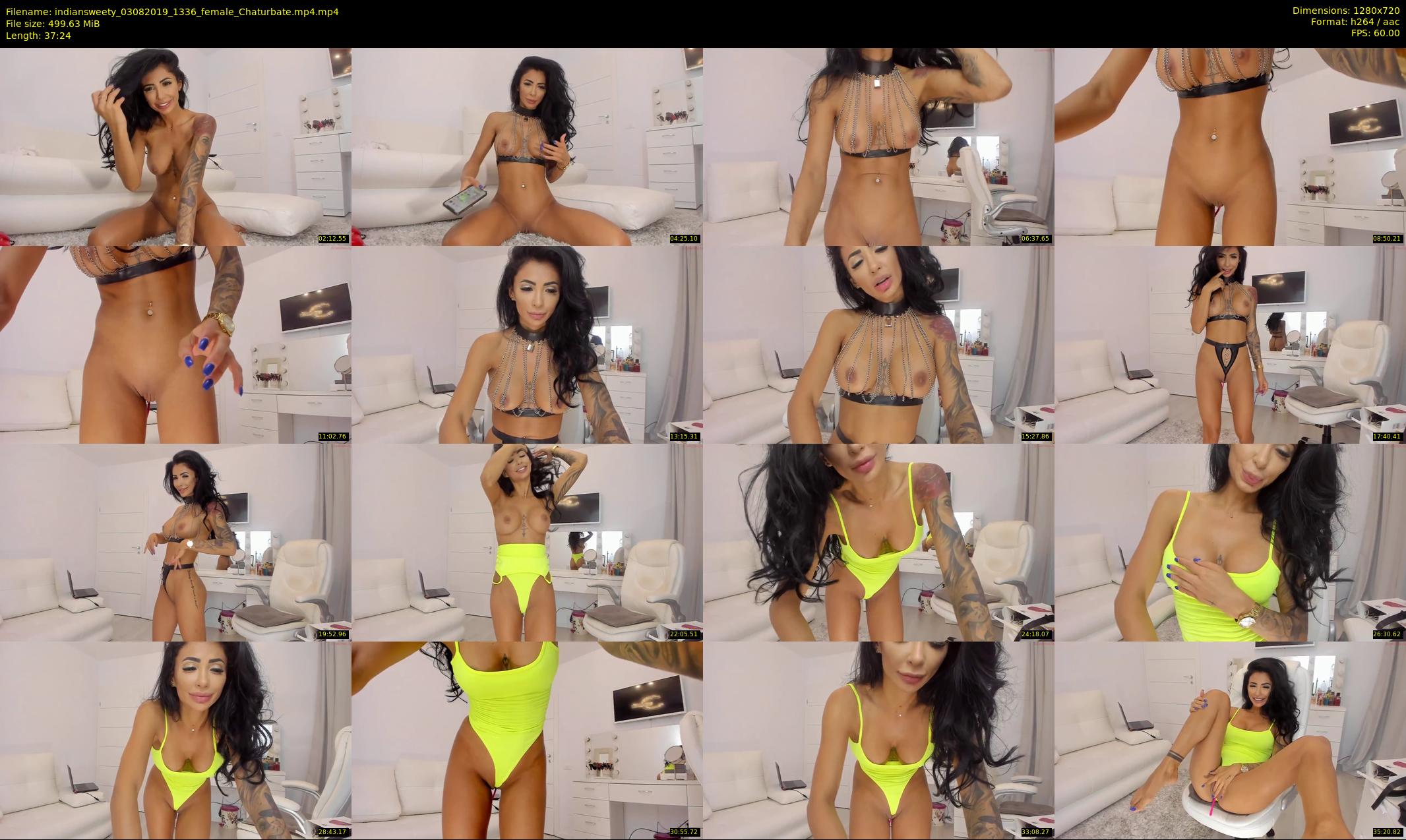 indiansweety — 38 minute Chaturbate female cam show recording, 720p, Aug 3, 2019