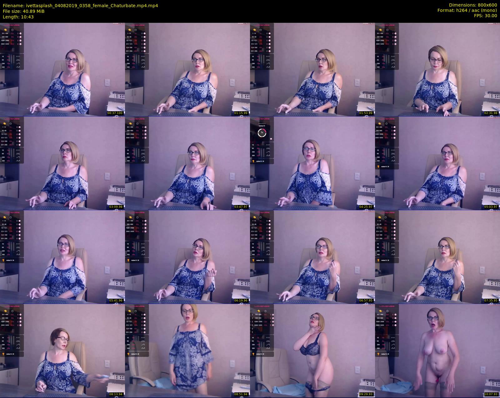 ivettasplash — 11 minute Chaturbate female cam show recording, 480p, Aug 4, 2019