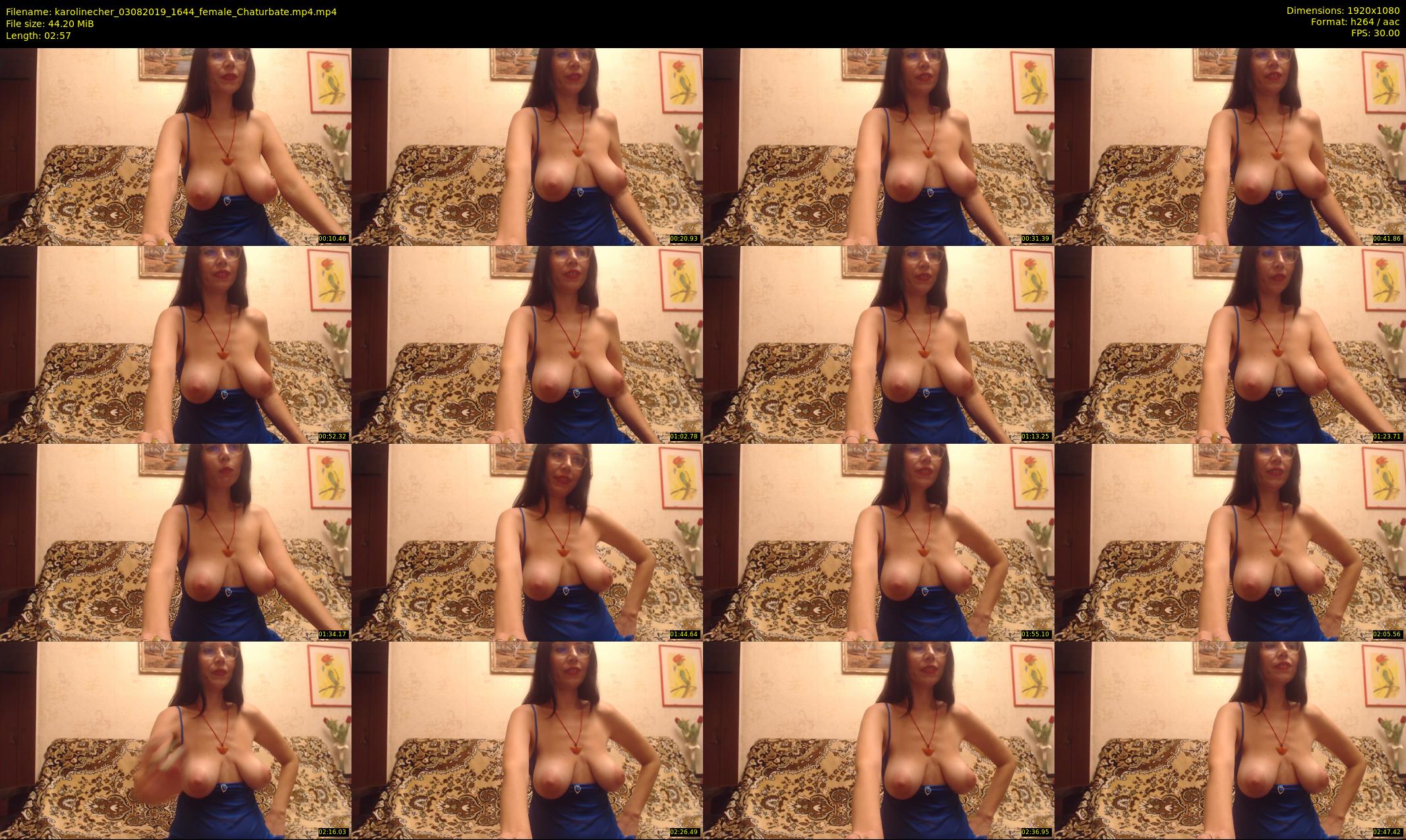 karolinecher — 3 minute Chaturbate female cam show recording, 1080p, Aug 3, 2019