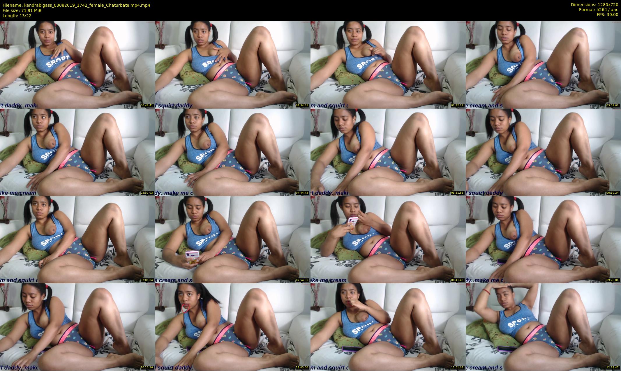 kendrabigass — 14 minute Chaturbate female cam show recording, 720p, Aug 3, 2019