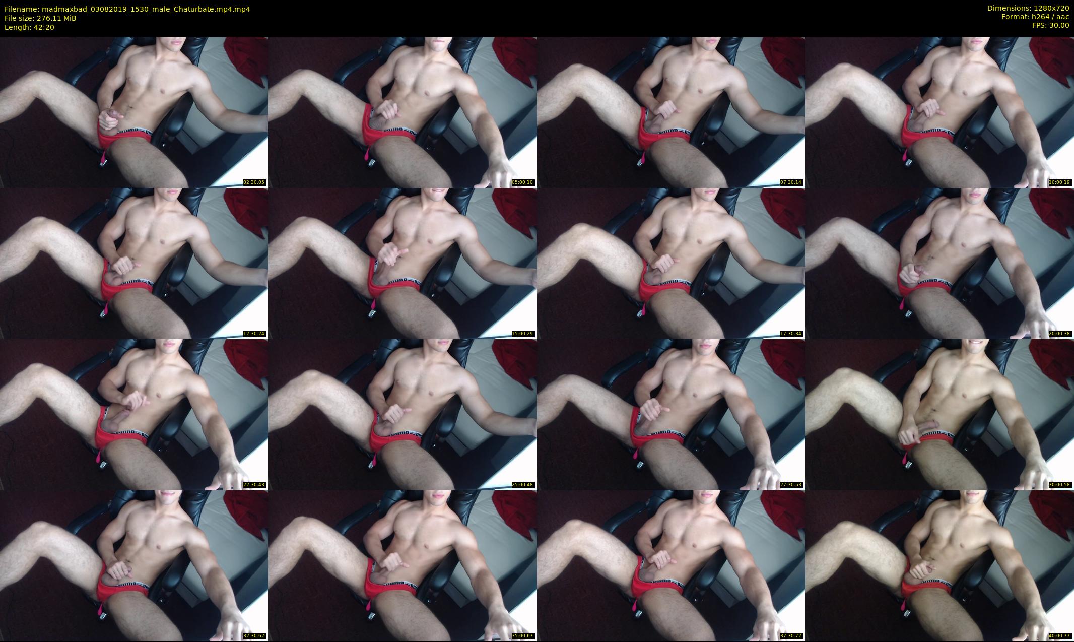 madmaxbad — 43 minute Chaturbate male cam show recording, 720p, Aug 3, 2019