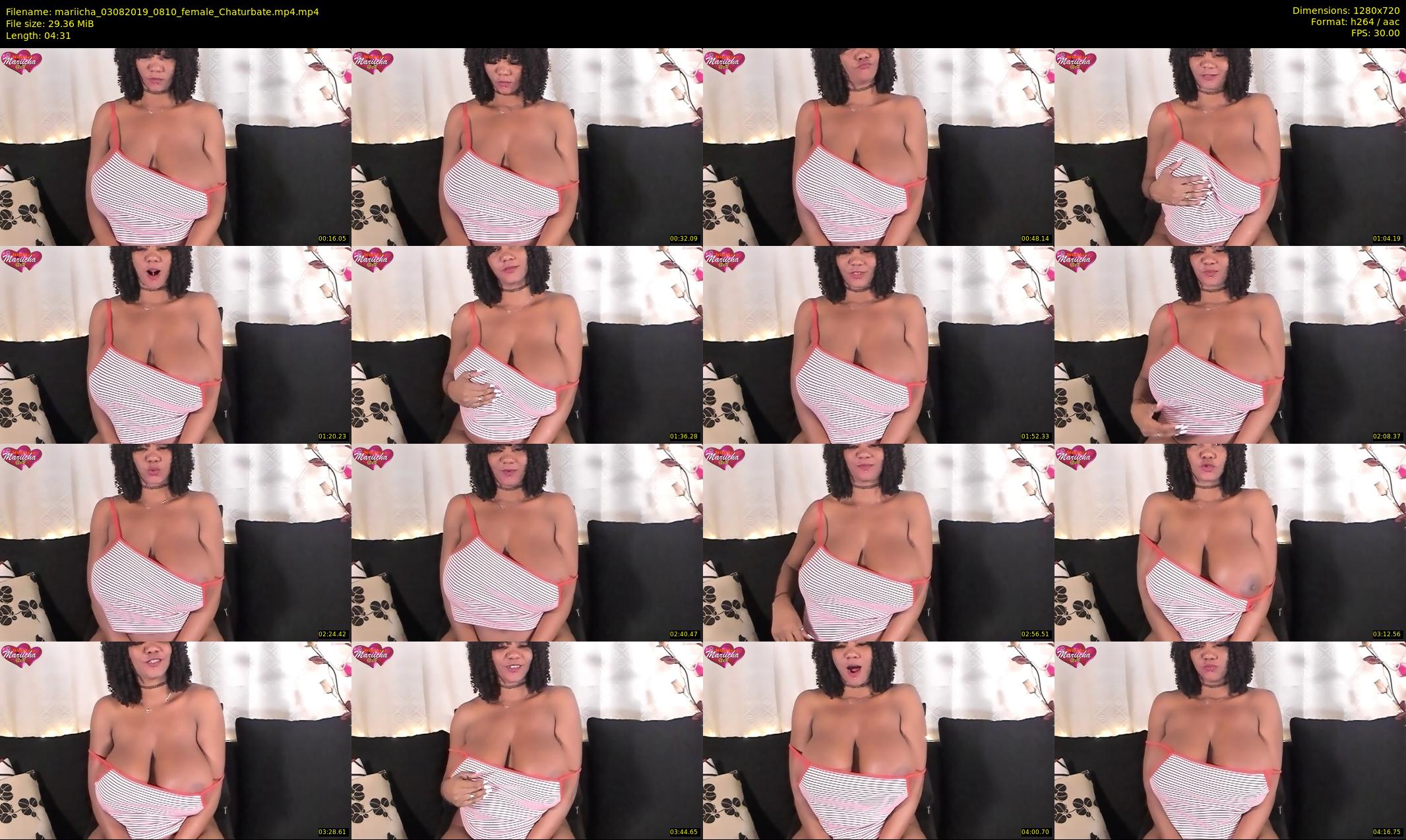 mariicha — 5 minute Chaturbate female cam show recording, 720p, Aug 3, 2019