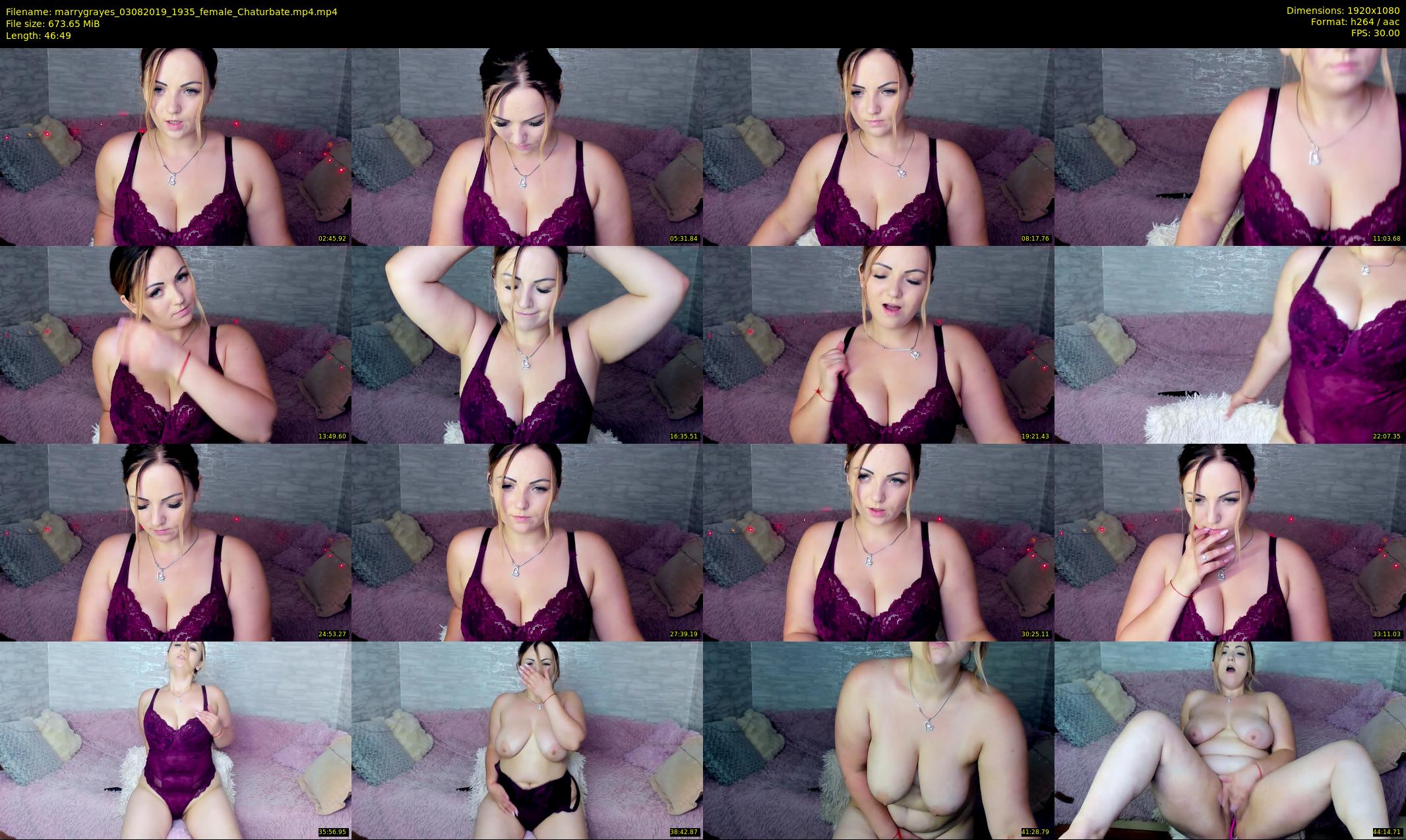 marrygrayes — 47 minute Chaturbate female cam show recording, 1080p, Aug 3, 2019