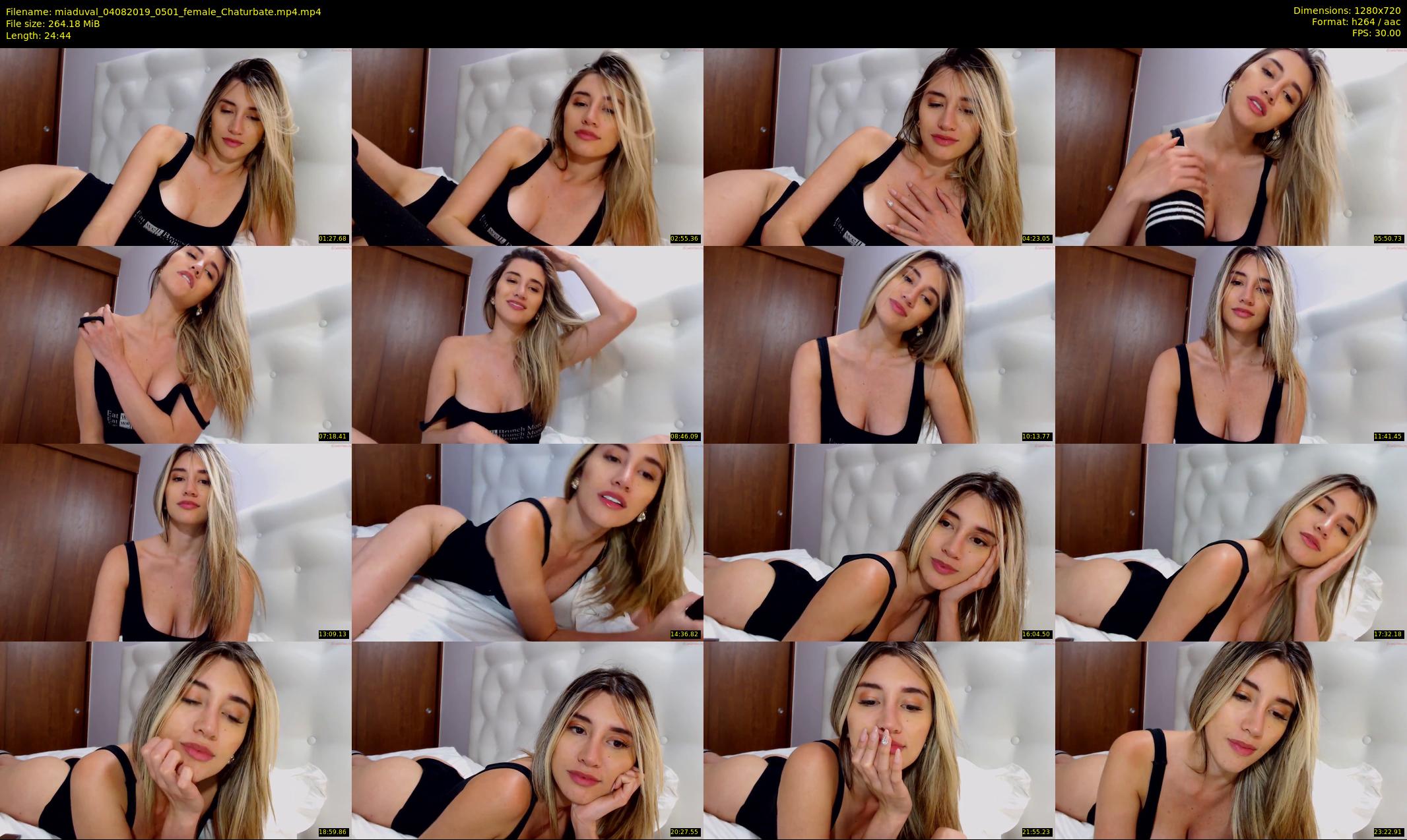 miaduval — 25 minute Chaturbate female cam show recording, 720p, Aug 4, 2019