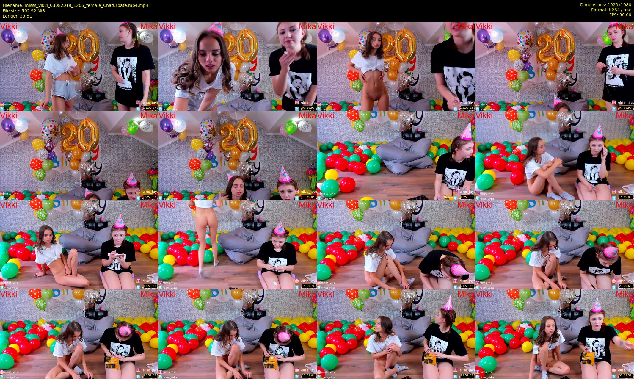 misss_vikki — 34 minute Chaturbate female cam show recording, 1080p, Aug 3, 2019