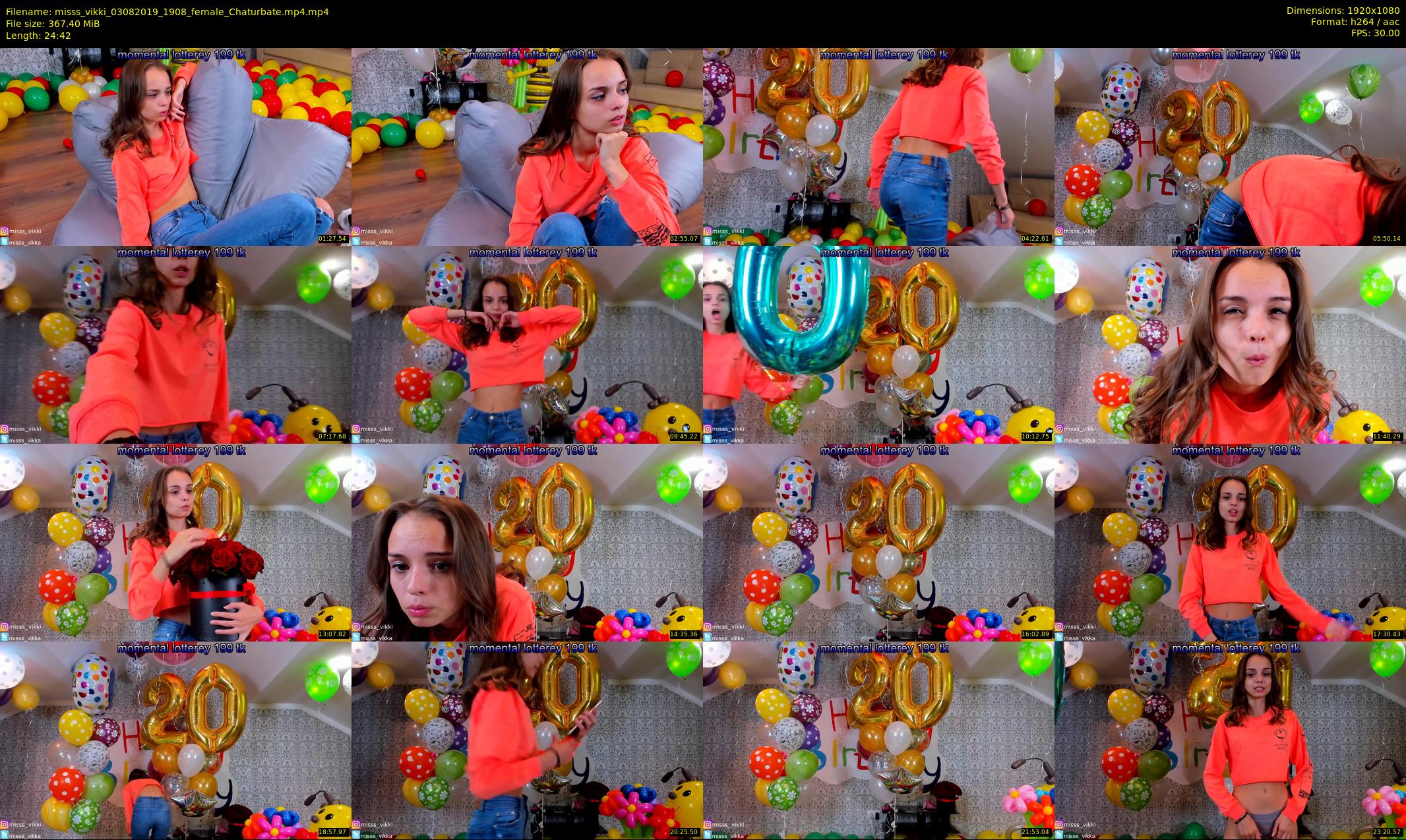 misss_vikki — 25 minute Chaturbate female cam show recording, 1080p, Aug 3, 2019