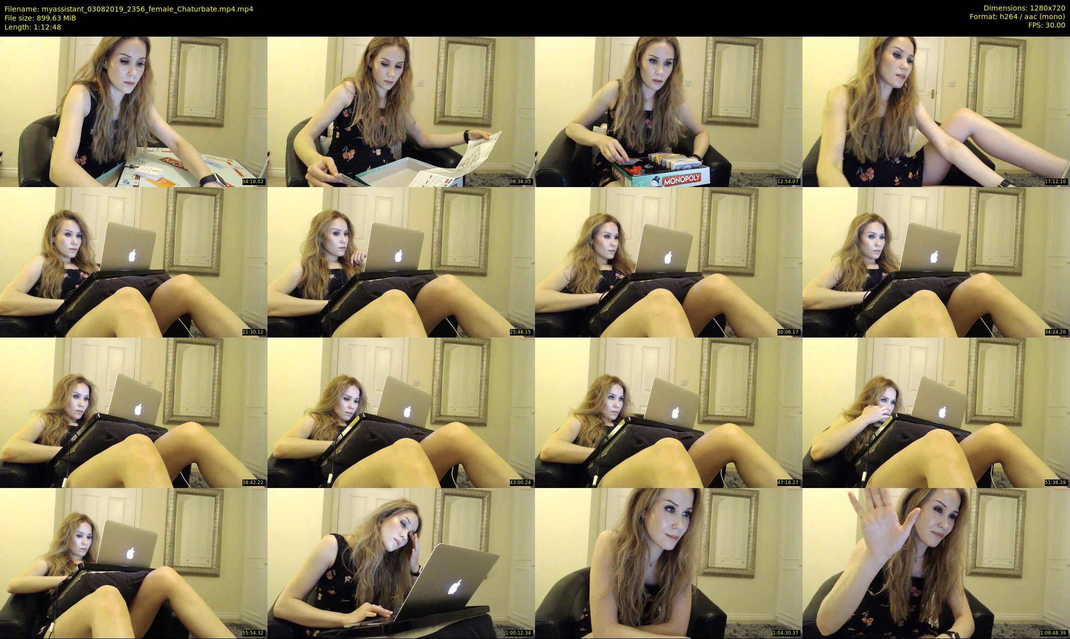 myassistant — 73 minute Chaturbate female cam show recording, 720p, Aug 3, 2019