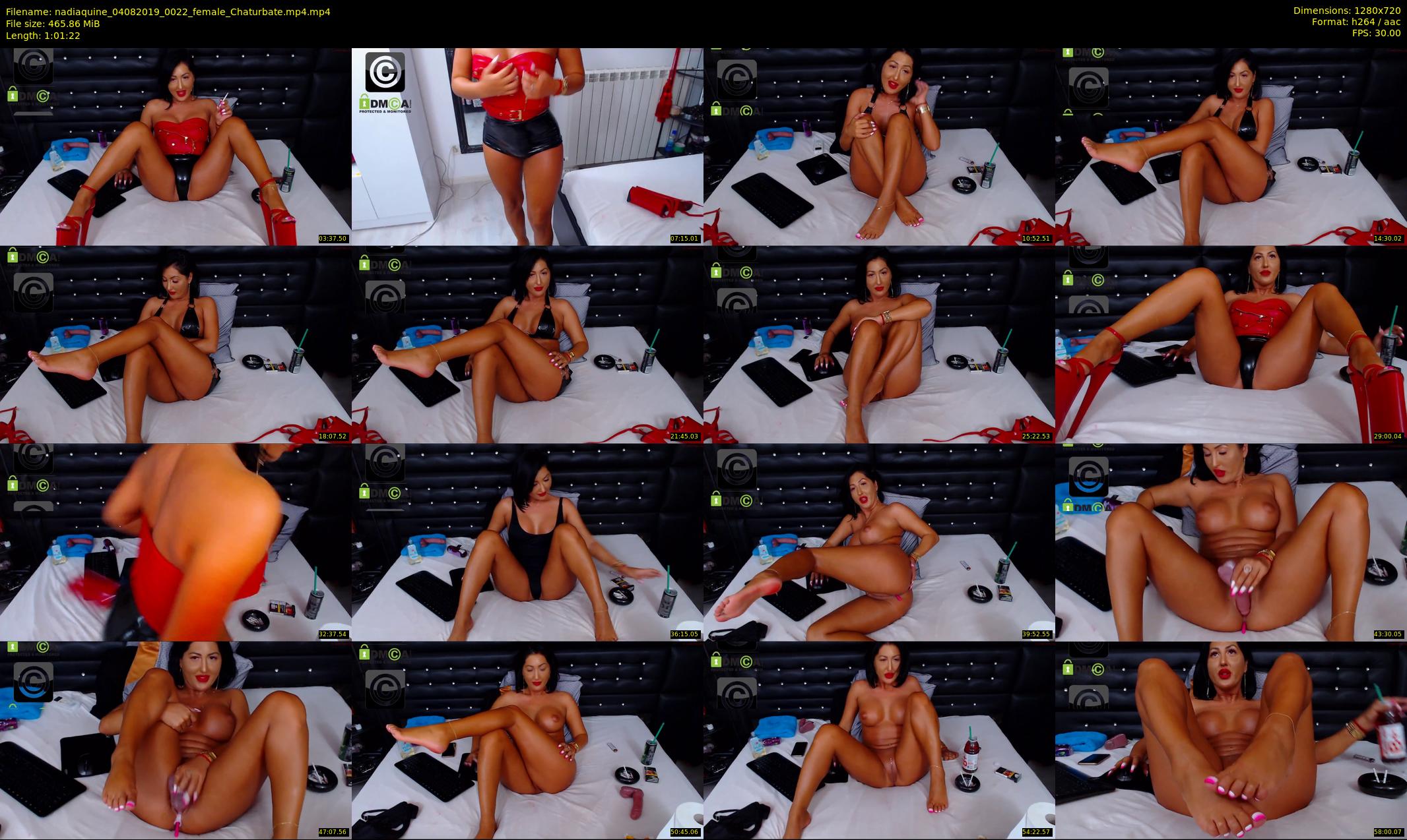 nadiaquine — 62 minute Chaturbate female cam show recording, 720p, Aug 4, 2019