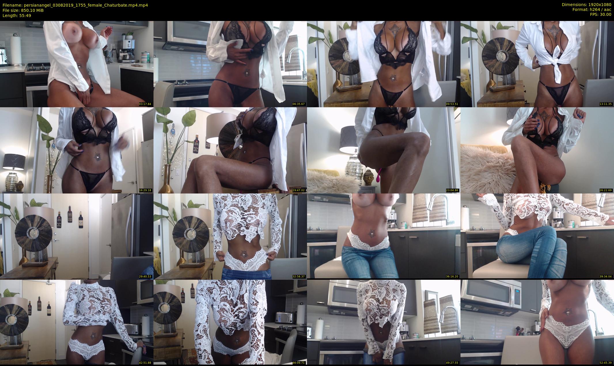 persianangel — 56 minute Chaturbate female cam show recording, 1080p, Aug 3, 2019