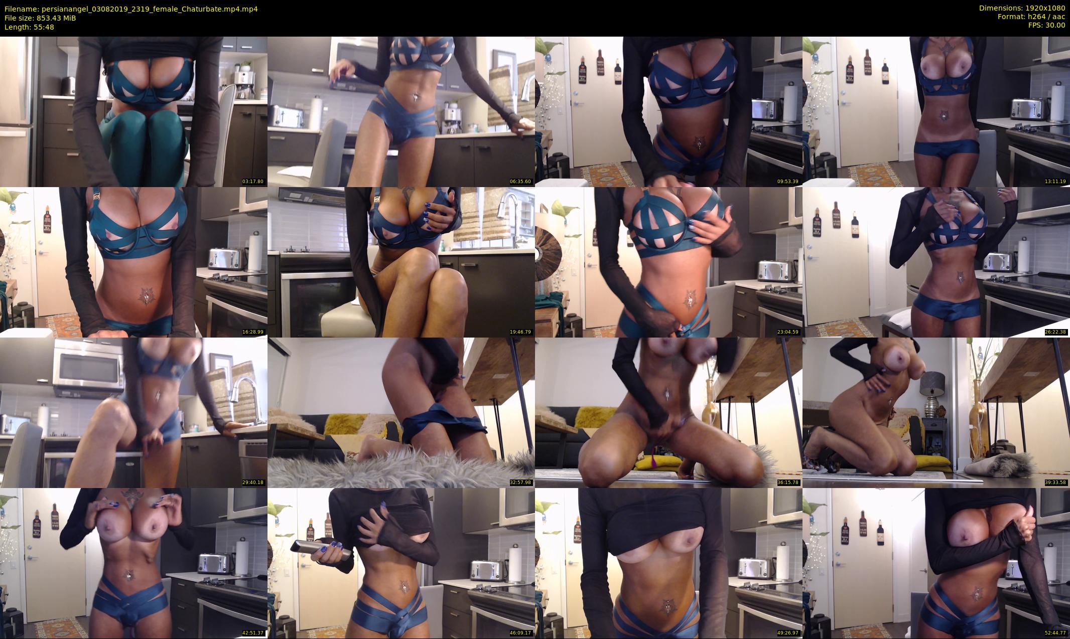 persianangel — 56 minute Chaturbate female cam show recording, 1080p, Aug 3, 2019