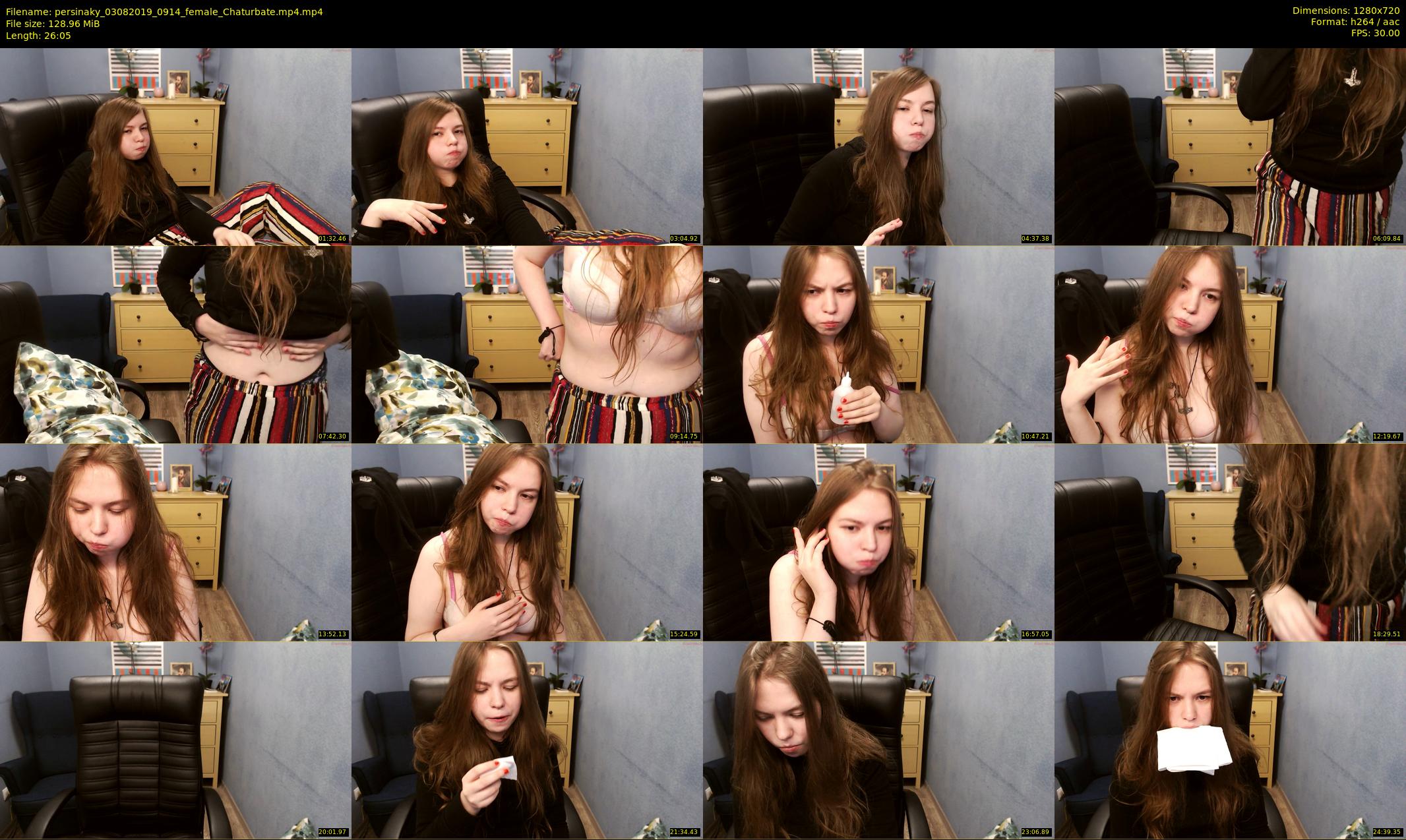 persinaky — 27 minute Chaturbate female cam show recording, 720p, Aug 3, 2019