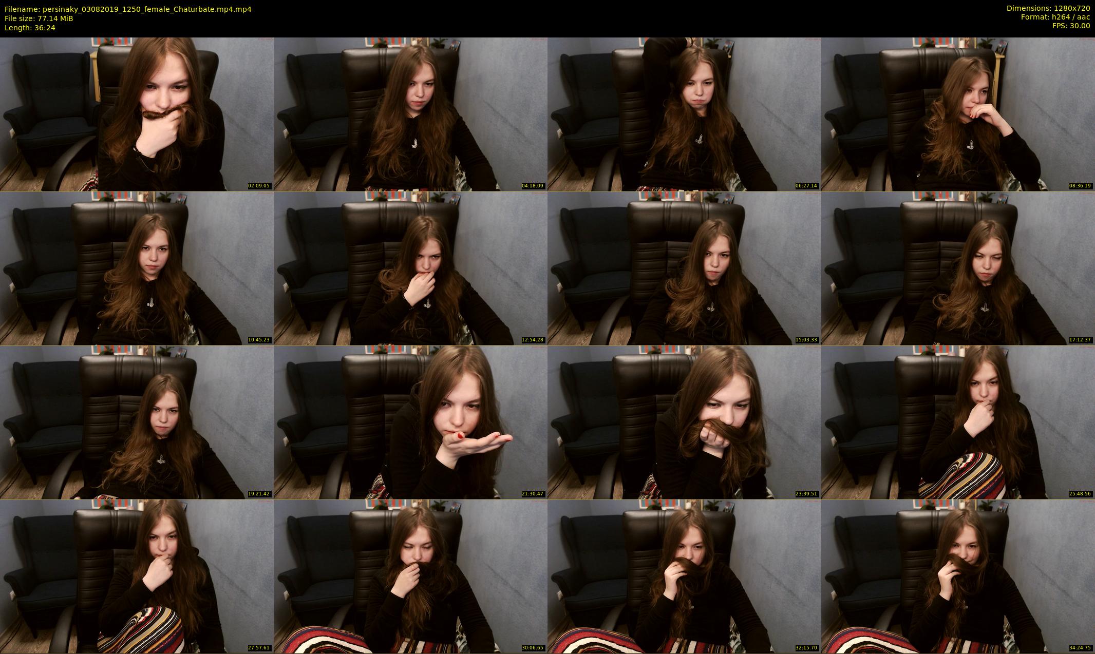 persinaky — 37 minute Chaturbate female cam show recording, 720p, Aug 3, 2019