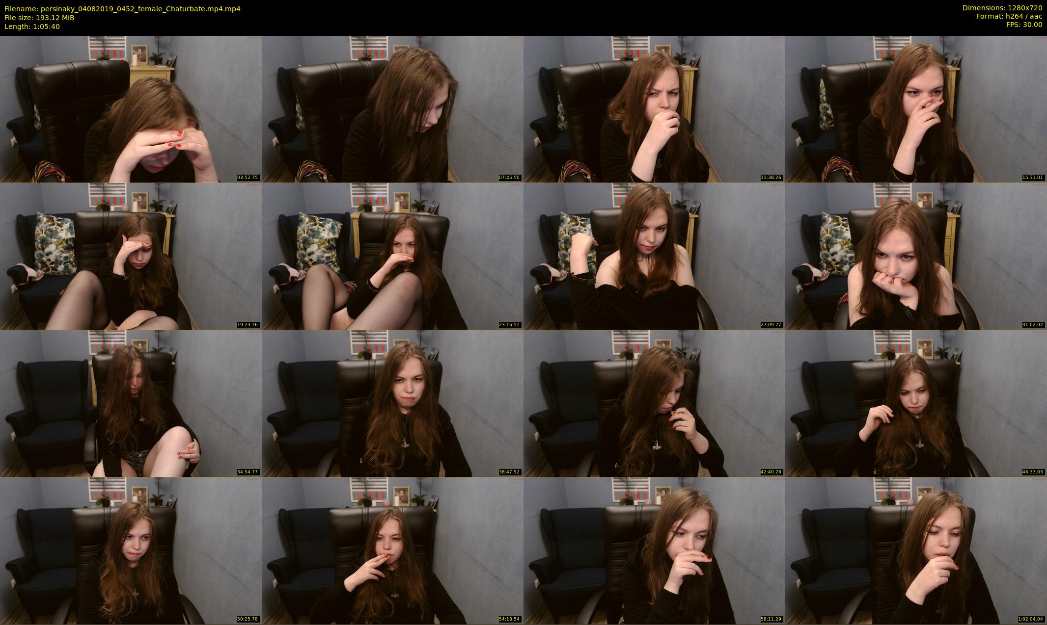 persinaky — 66 minute Chaturbate female cam show recording, 720p, Aug 4, 2019