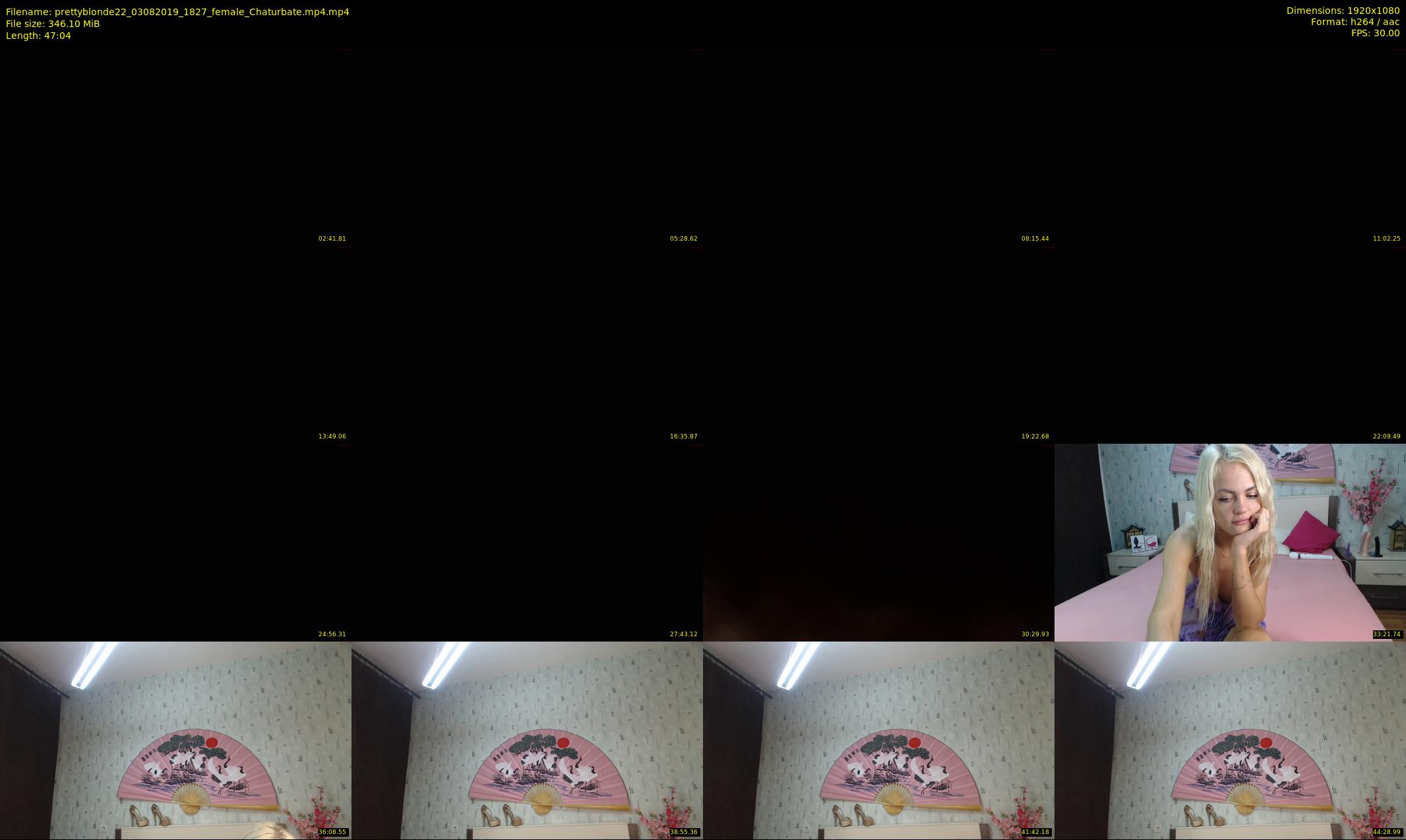 prettyblonde22 — 48 minute Chaturbate female cam show recording, 1080p, Aug 3, 2019