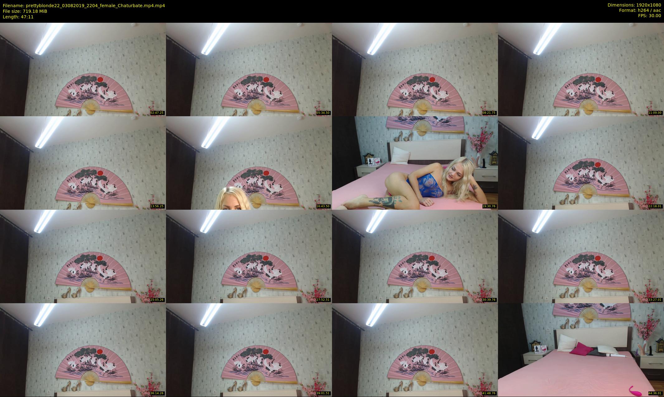 prettyblonde22 — 48 minute Chaturbate female cam show recording, 1080p, Aug 3, 2019