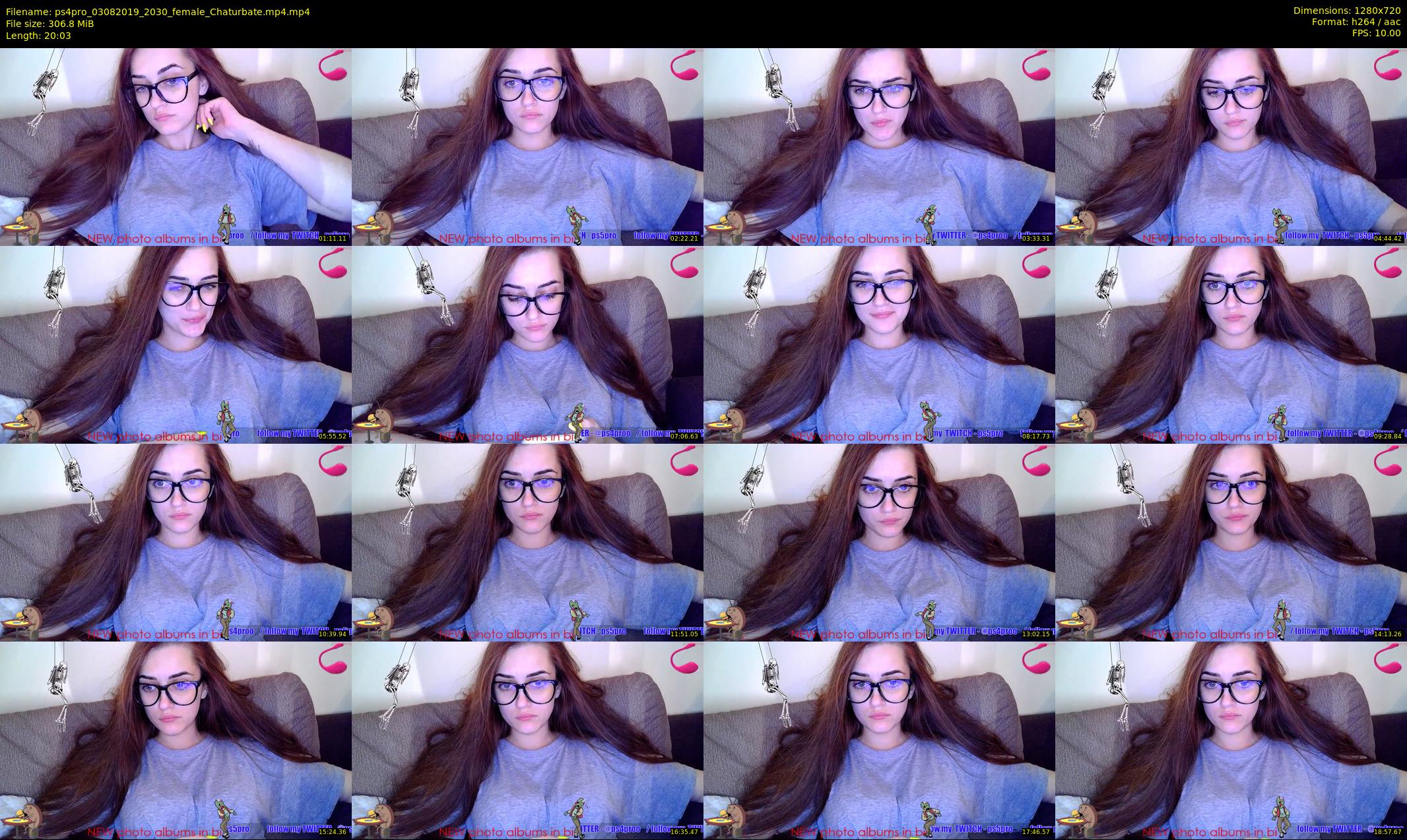 ps4pro — 21 minute Chaturbate female cam show recording, 720p, Aug 3, 2019
