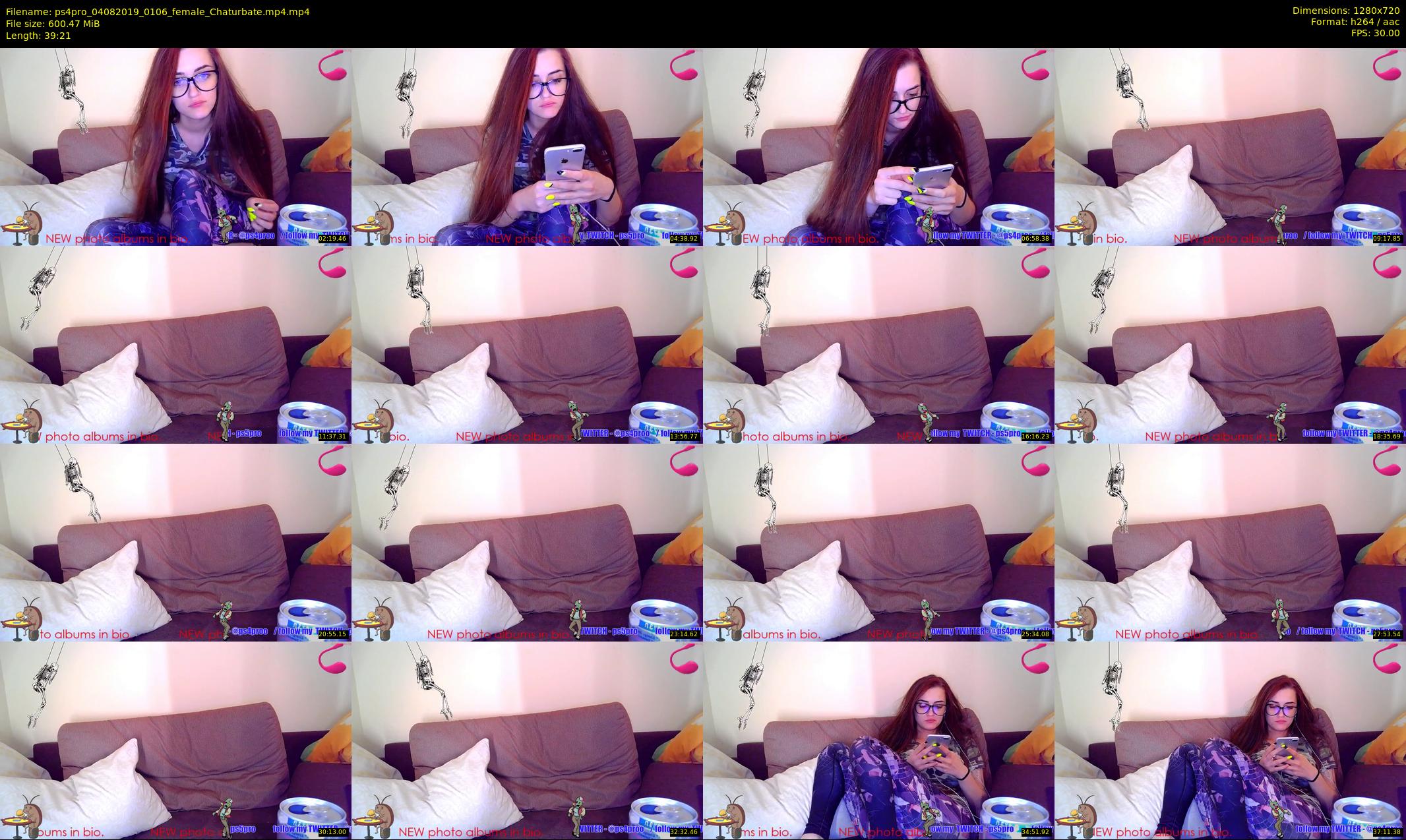 ps4pro — 40 minute Chaturbate female cam show recording, 720p, Aug 4, 2019