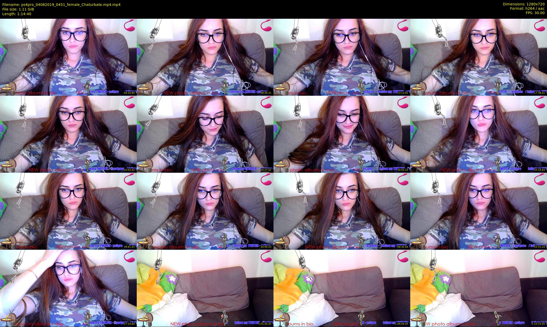 ps4pro — 75 minute Chaturbate female cam show recording, 720p, Aug 4, 2019