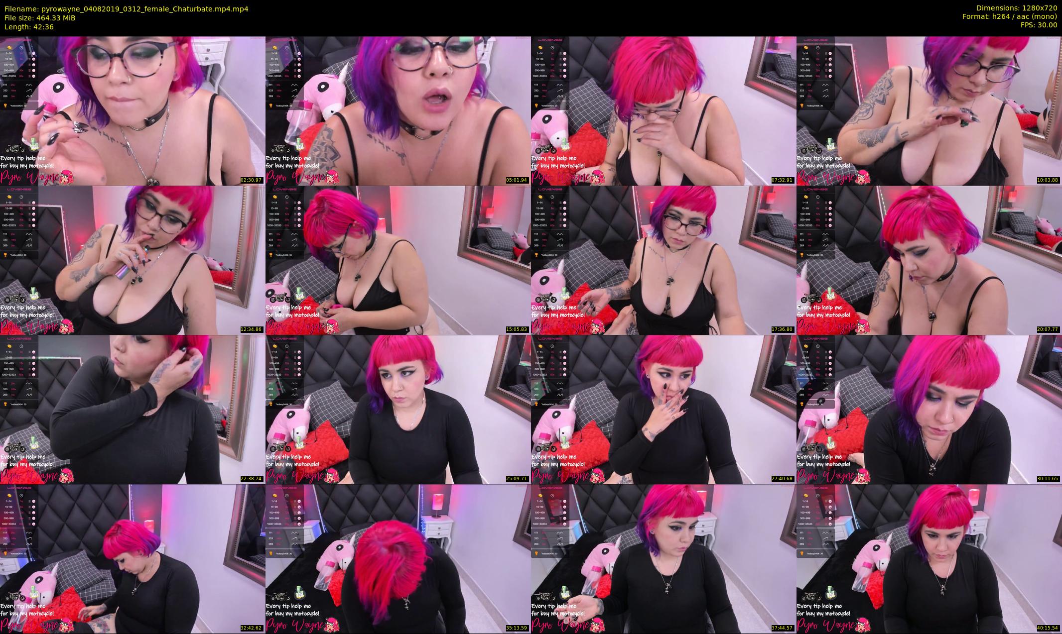 pyrowayne — 43 minute Chaturbate female cam show recording, 720p, Aug 4, 2019