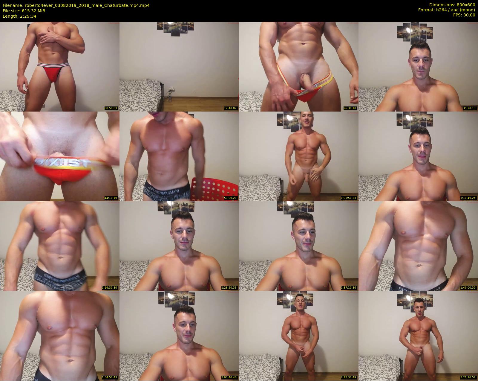 roberto4ever — 150 minute Chaturbate male cam show recording, 480p, Aug 3, 2019