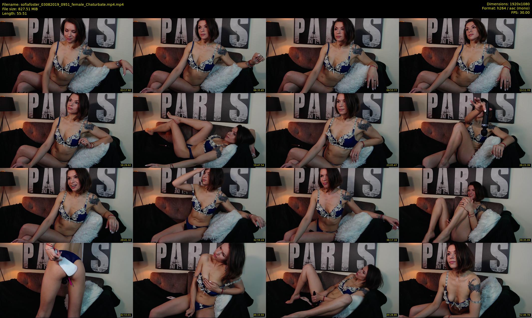 sofiafoster — 56 minute Chaturbate female cam show recording, 1080p, Aug 3, 2019