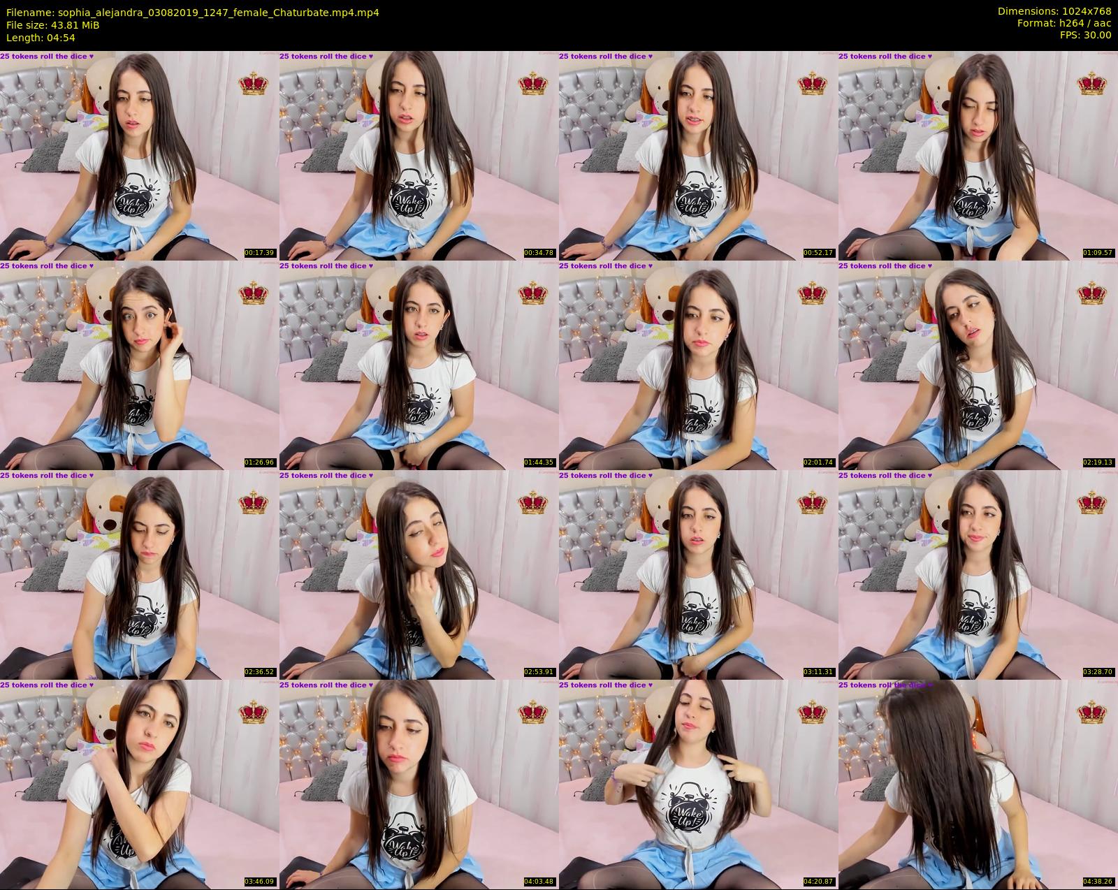 sophia_alejandra — 5 minute Chaturbate female cam show recording, 720p, Aug 3, 2019