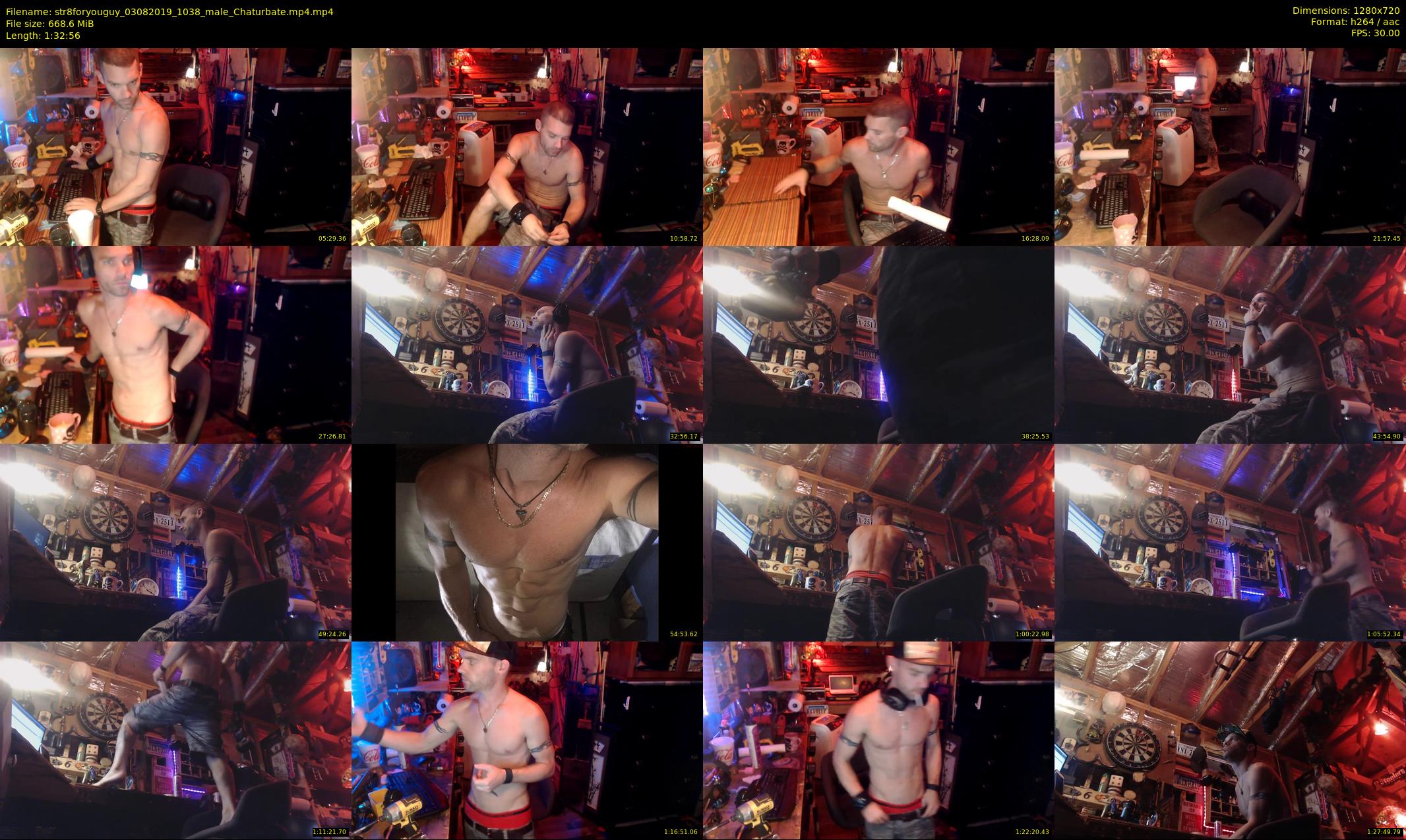 str8foryouguy — 93 minute Chaturbate male cam show recording, 720p, Aug 3, 2019