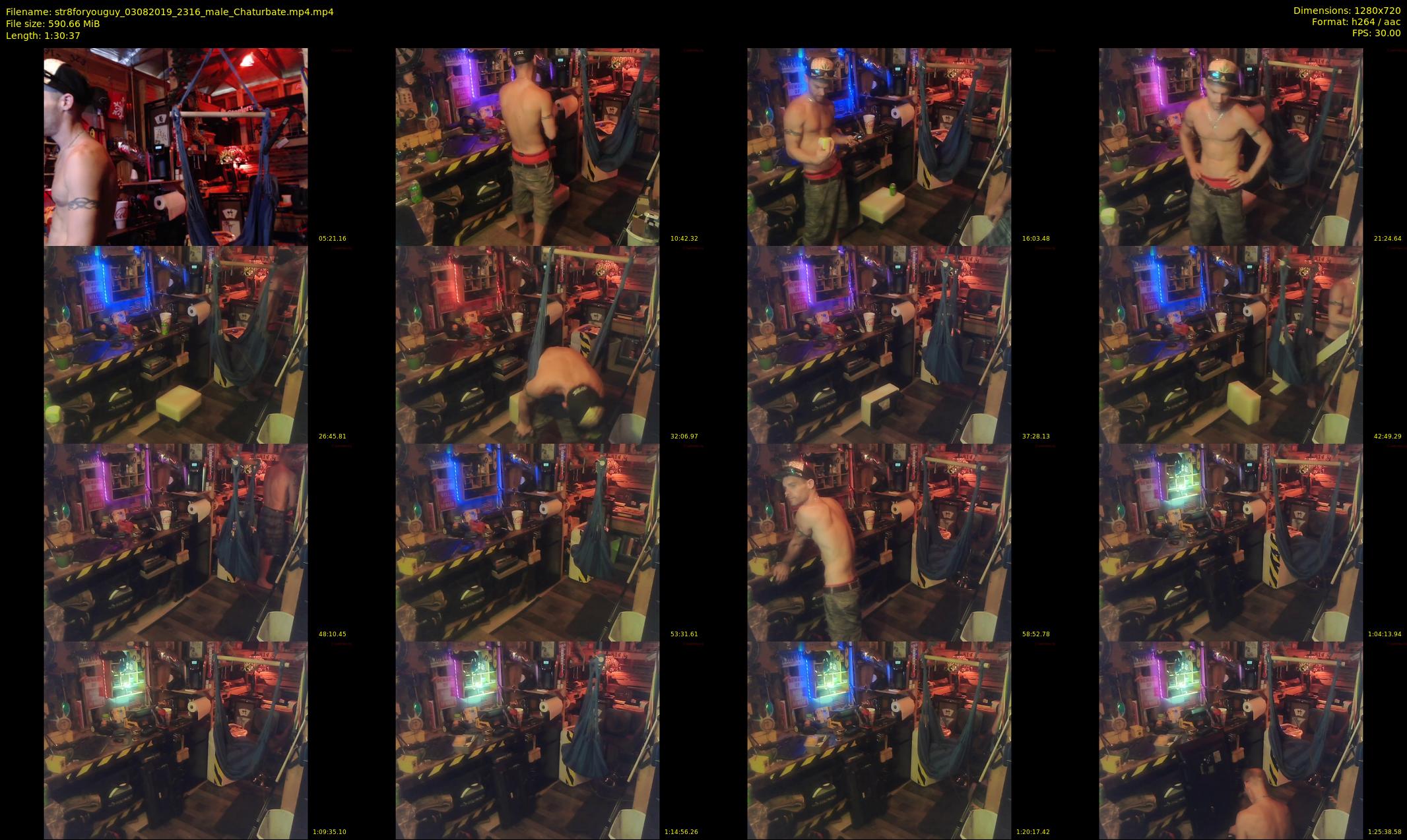 str8foryouguy — 91 minute Chaturbate male cam show recording, 720p, Aug 3, 2019