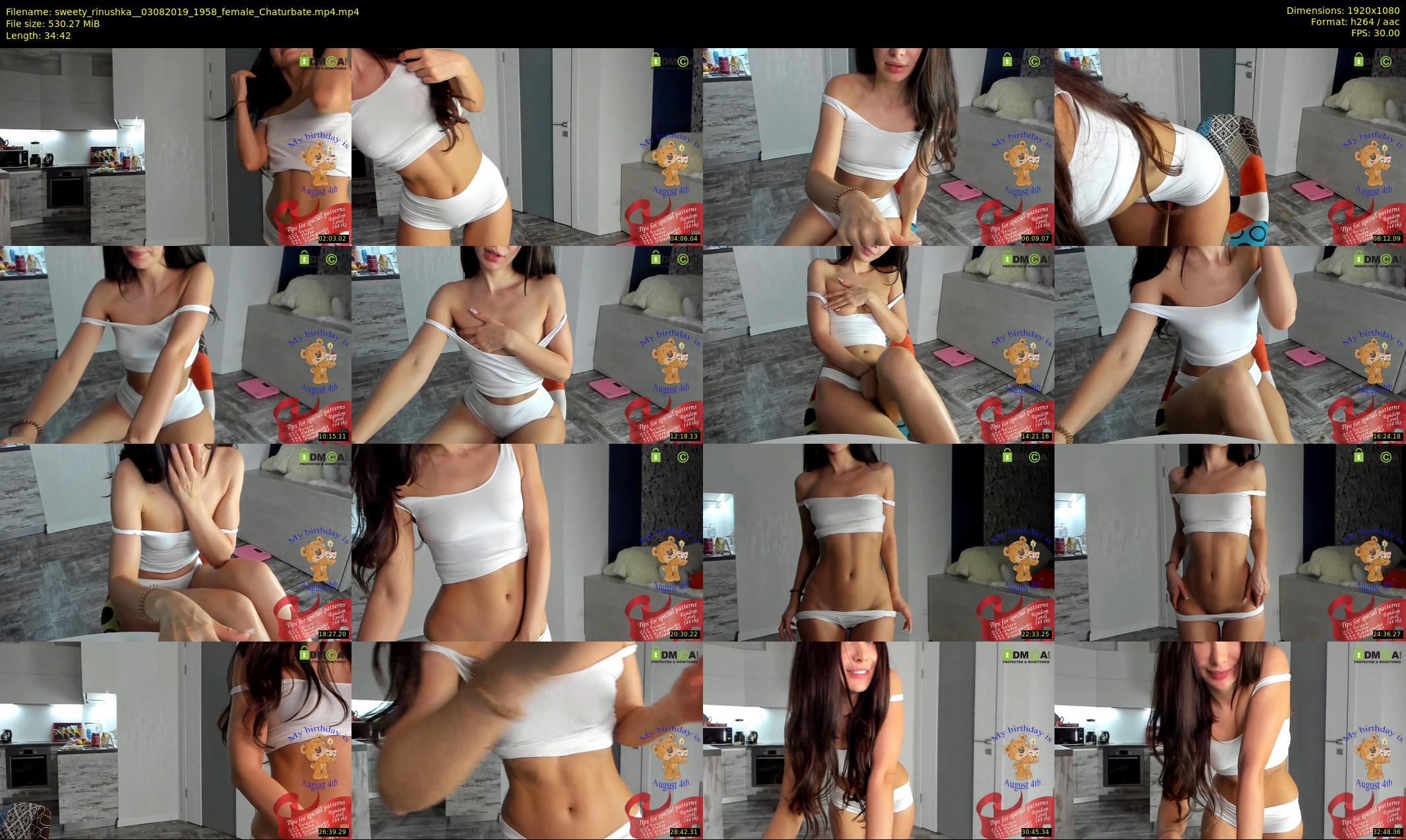 sweety_rinushka_ — 35 minute Chaturbate female cam show recording, 1080p, Aug 3, 2019