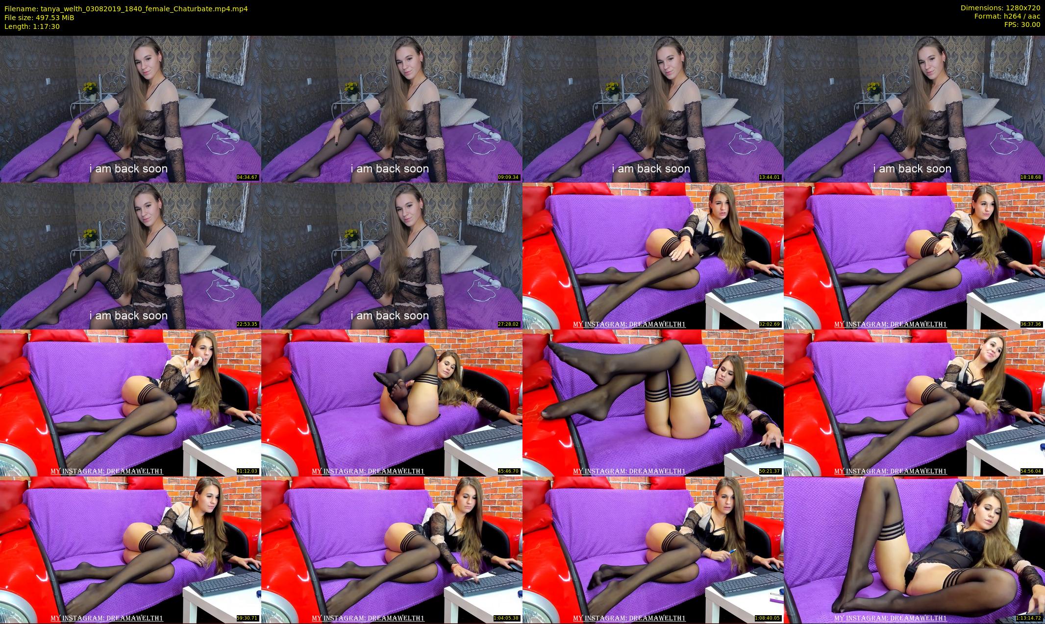 tanya_welth — 78 minute Chaturbate female cam show recording, 720p, Aug 3, 2019
