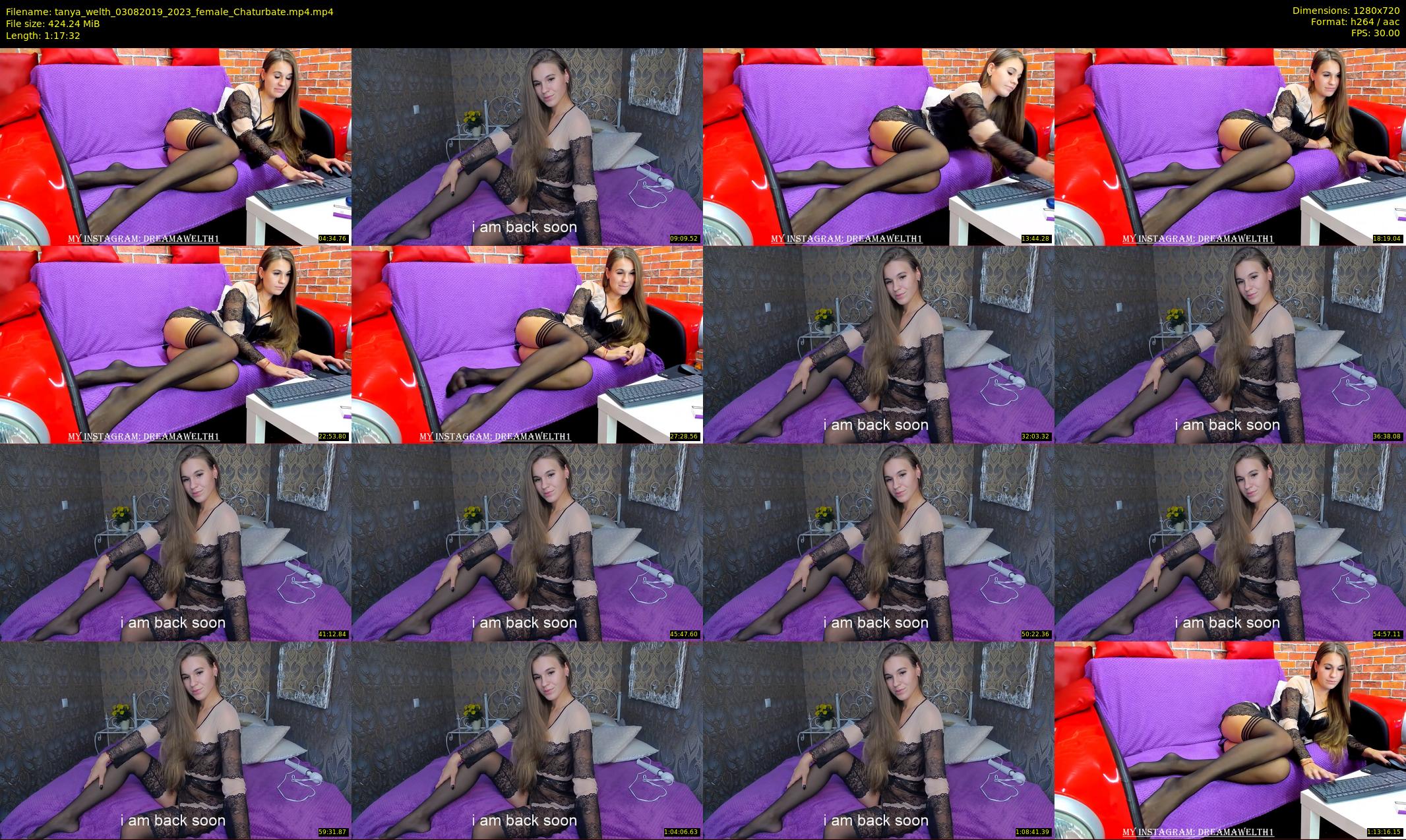 tanya_welth — 78 minute Chaturbate female cam show recording, 720p, Aug 3, 2019
