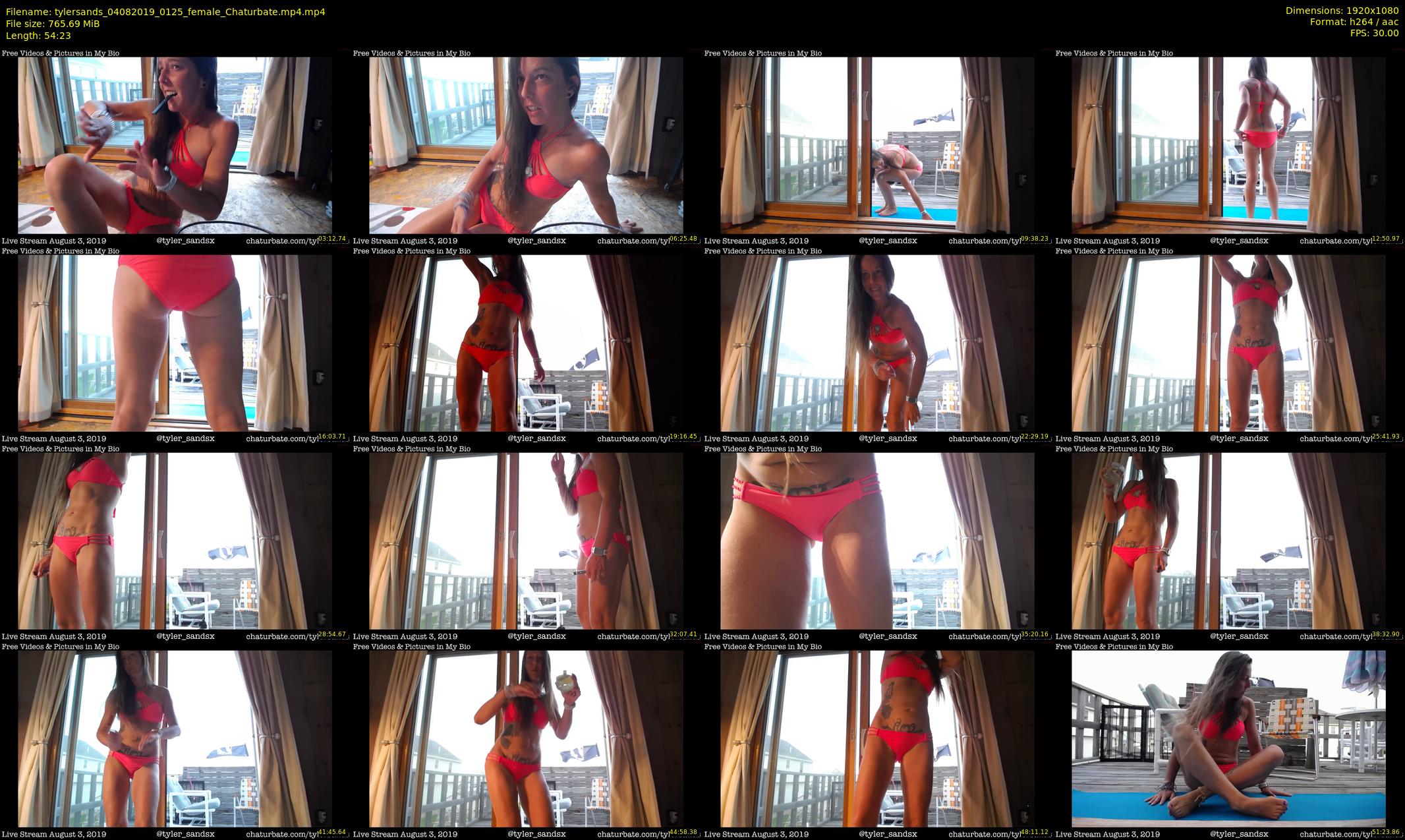 tylersands — 55 minute Chaturbate female cam show recording, 1080p, Aug 4, 2019