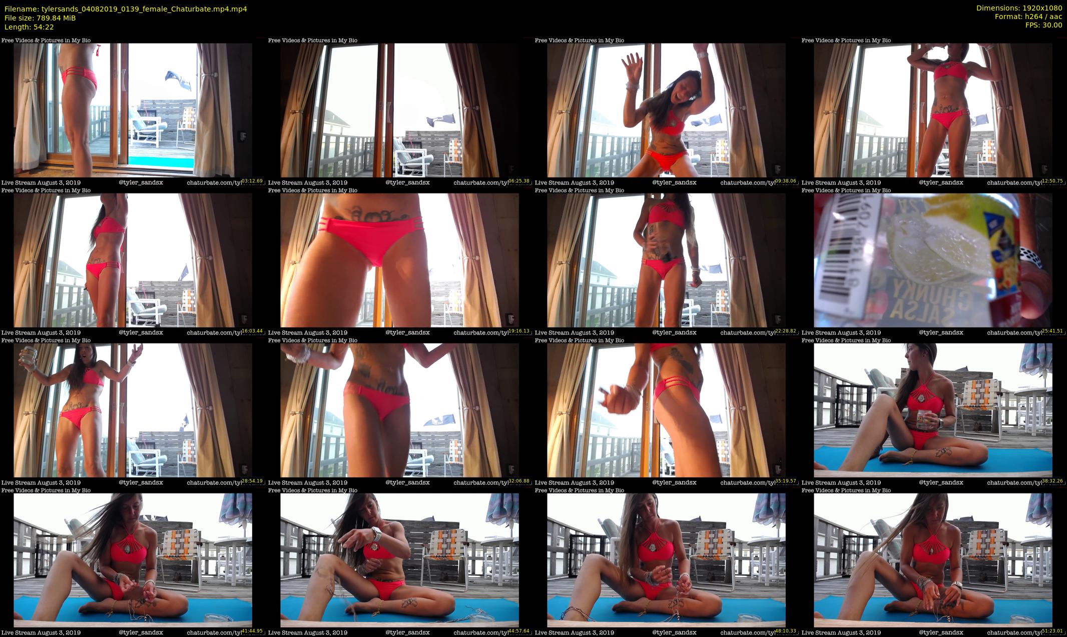tylersands — 55 minute Chaturbate female cam show recording, 1080p, Aug 4, 2019