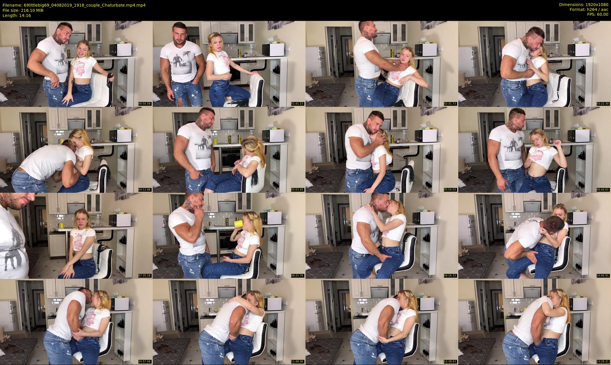 69littlebig69 — 15 minute Chaturbate couple cam show recording, 1080p, Aug 4, 2019