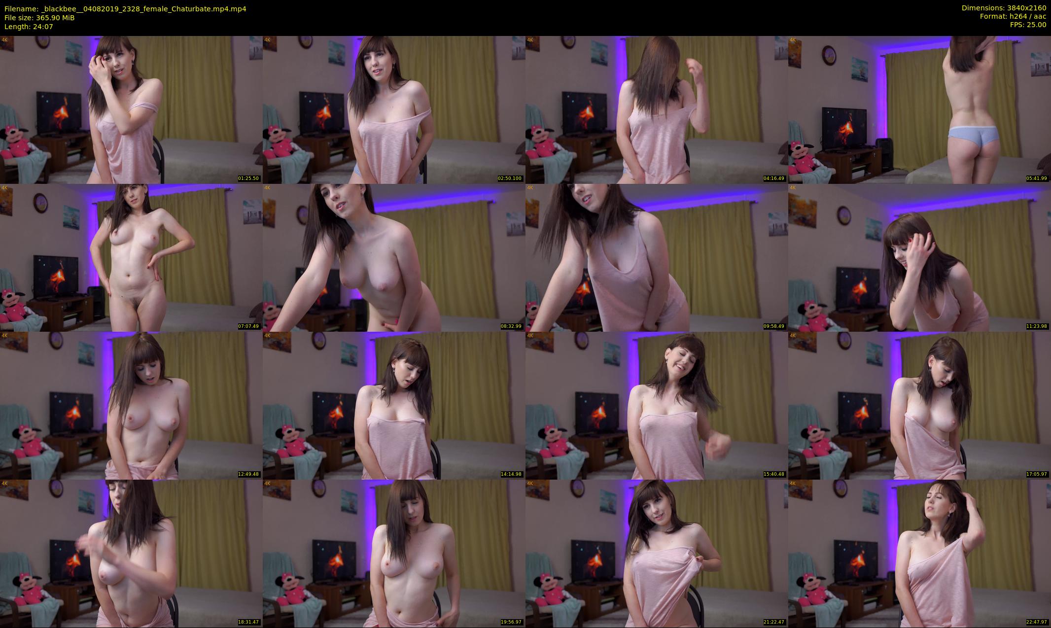 _blackbee_ — 25 minute Chaturbate female cam show recording, 4K, Aug 4, 2019