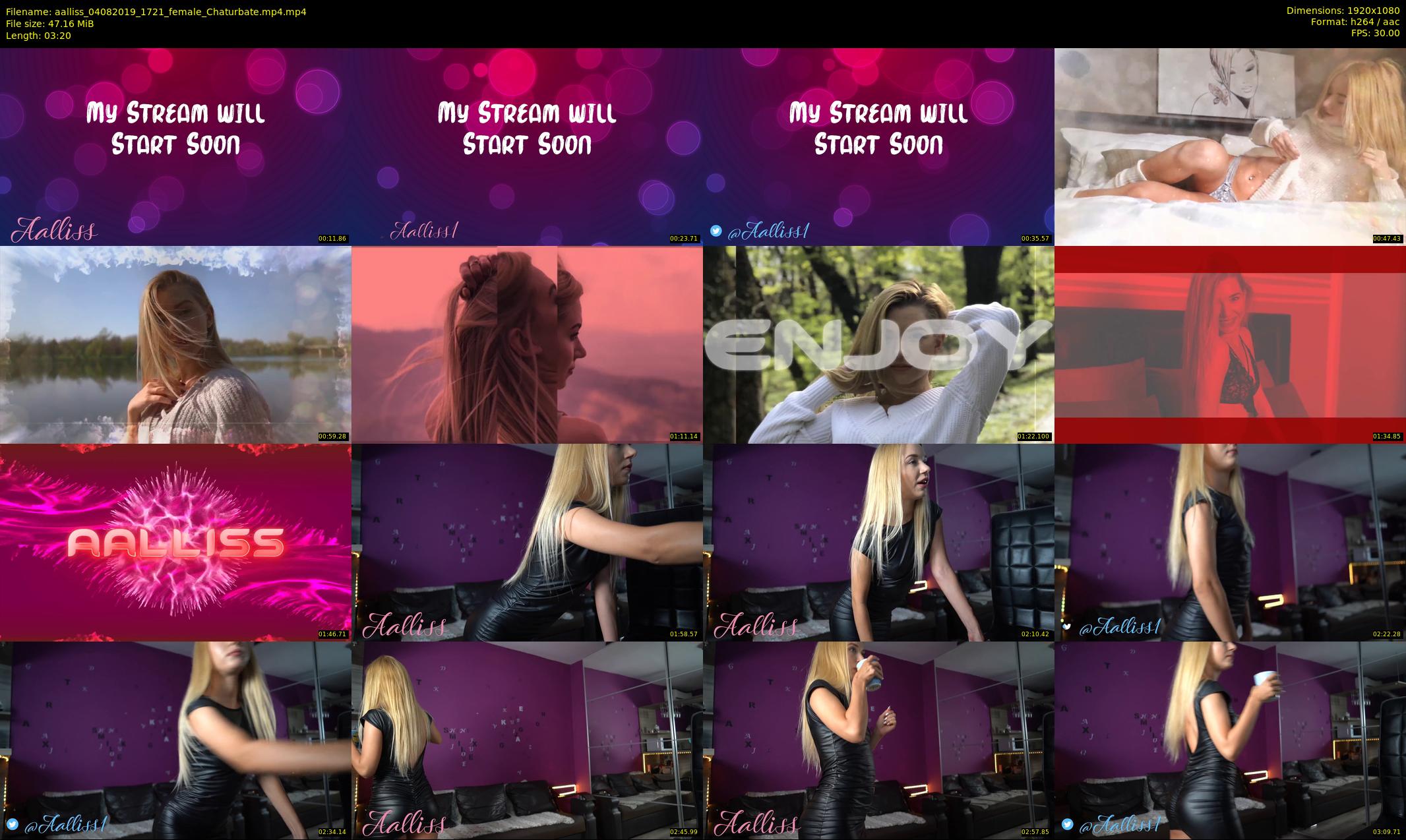 aalliss — 4 minute Chaturbate female cam show recording, 1080p, Aug 4, 2019