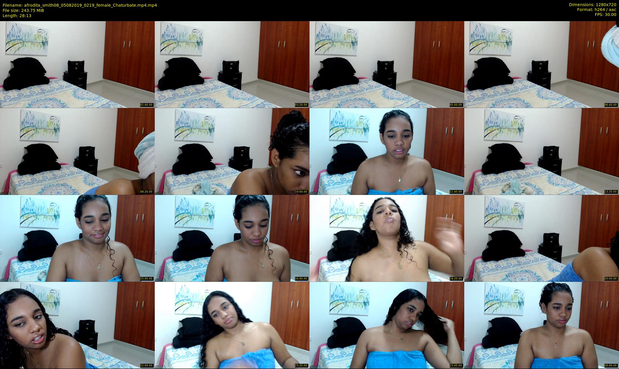 afrodita_smith08 — 29 minute Chaturbate female cam show recording, 720p, Aug 5, 2019