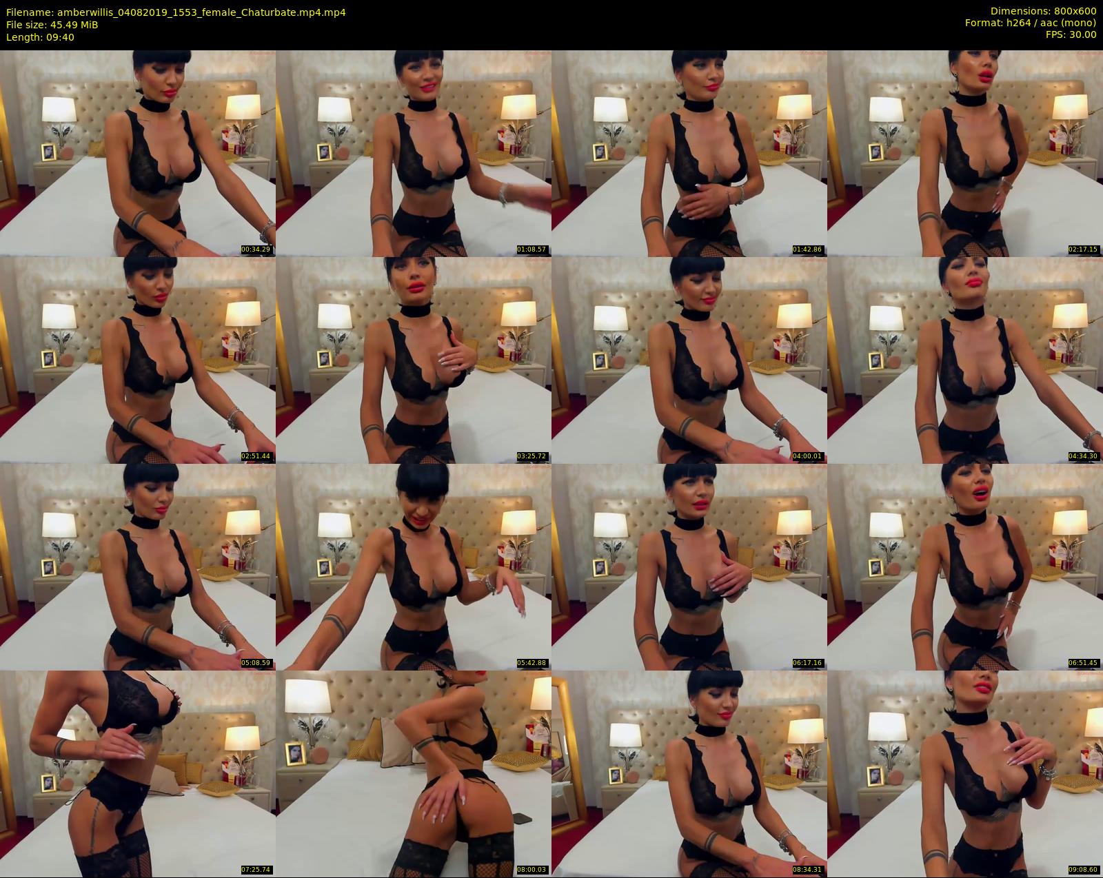 amberwillis — 10 minute Chaturbate female cam show recording, 480p, Aug 4, 2019