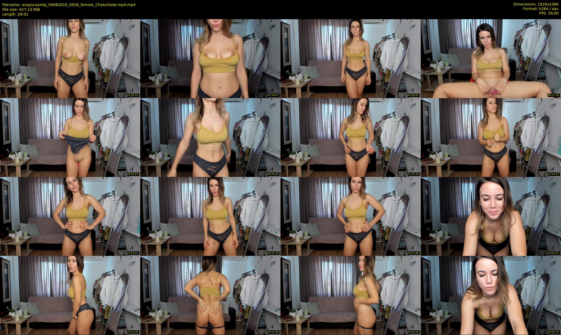 anayscaandy — 29 minute Chaturbate female cam show recording, 1080p, Aug 4, 2019