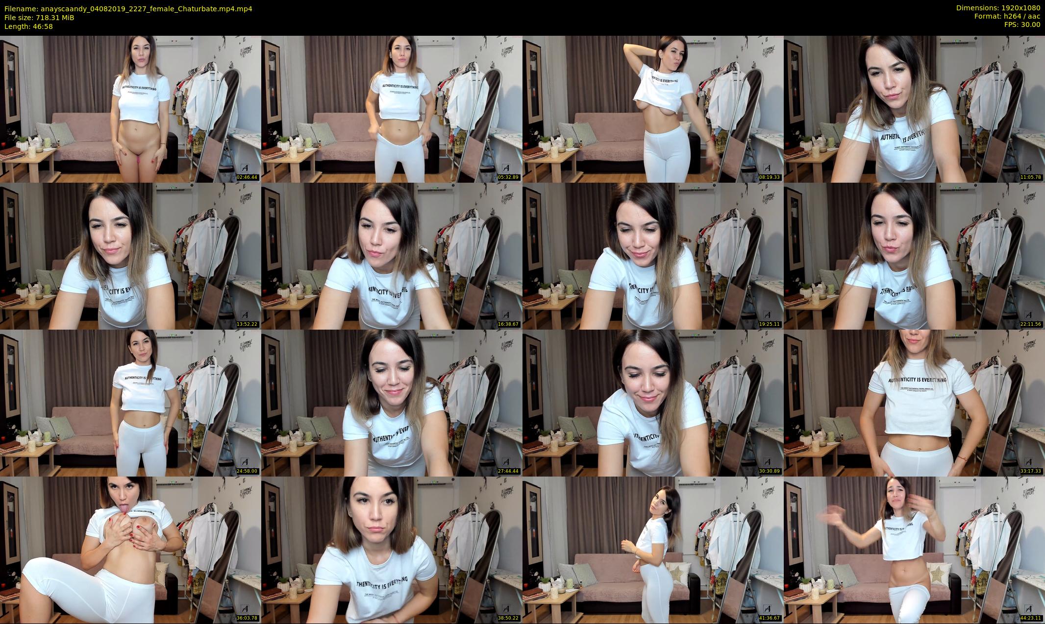 anayscaandy — 47 minute Chaturbate female cam show recording, 1080p, Aug 4, 2019