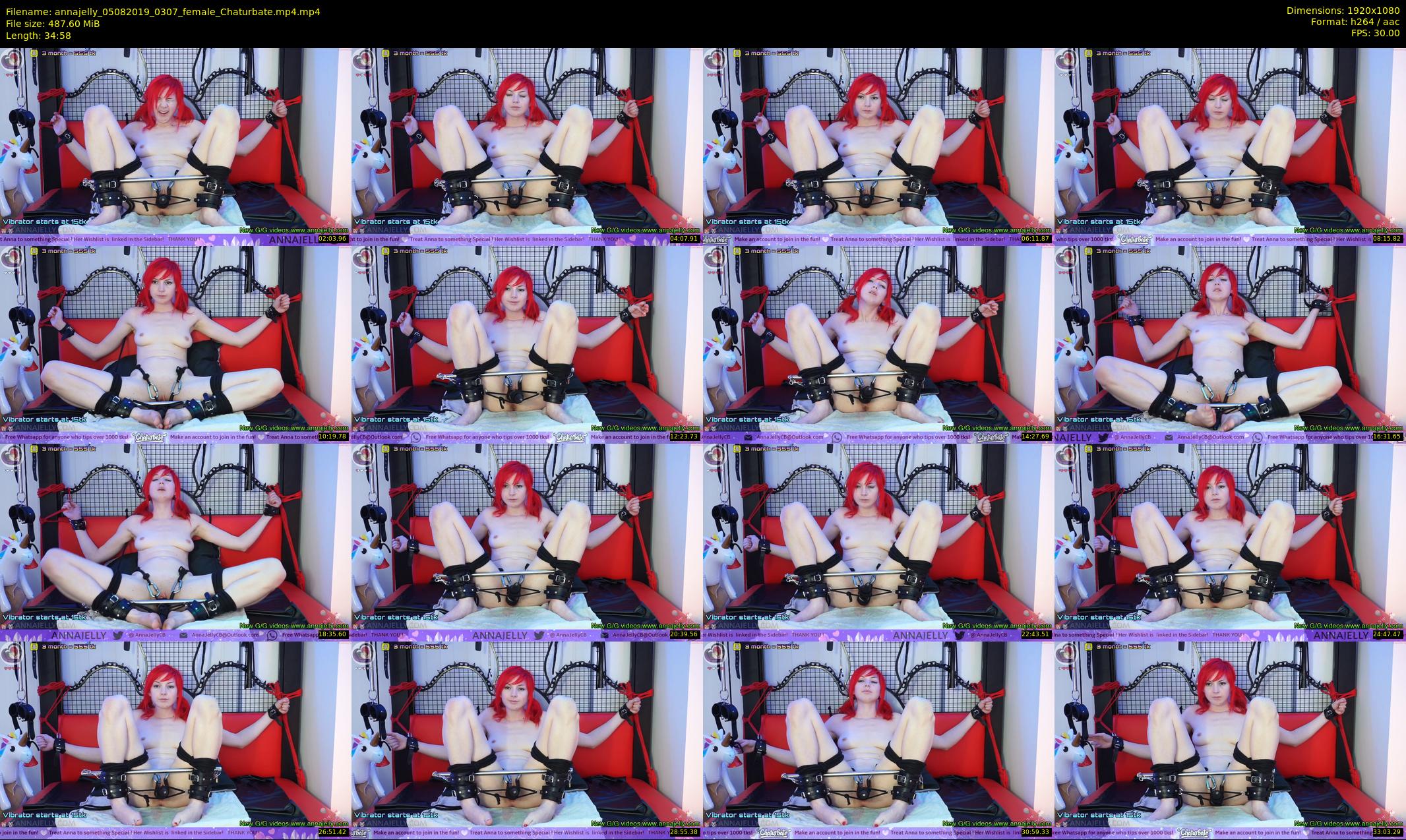 annajelly — 35 minute Chaturbate couple cam show recording, 1080p, Aug 5, 2019