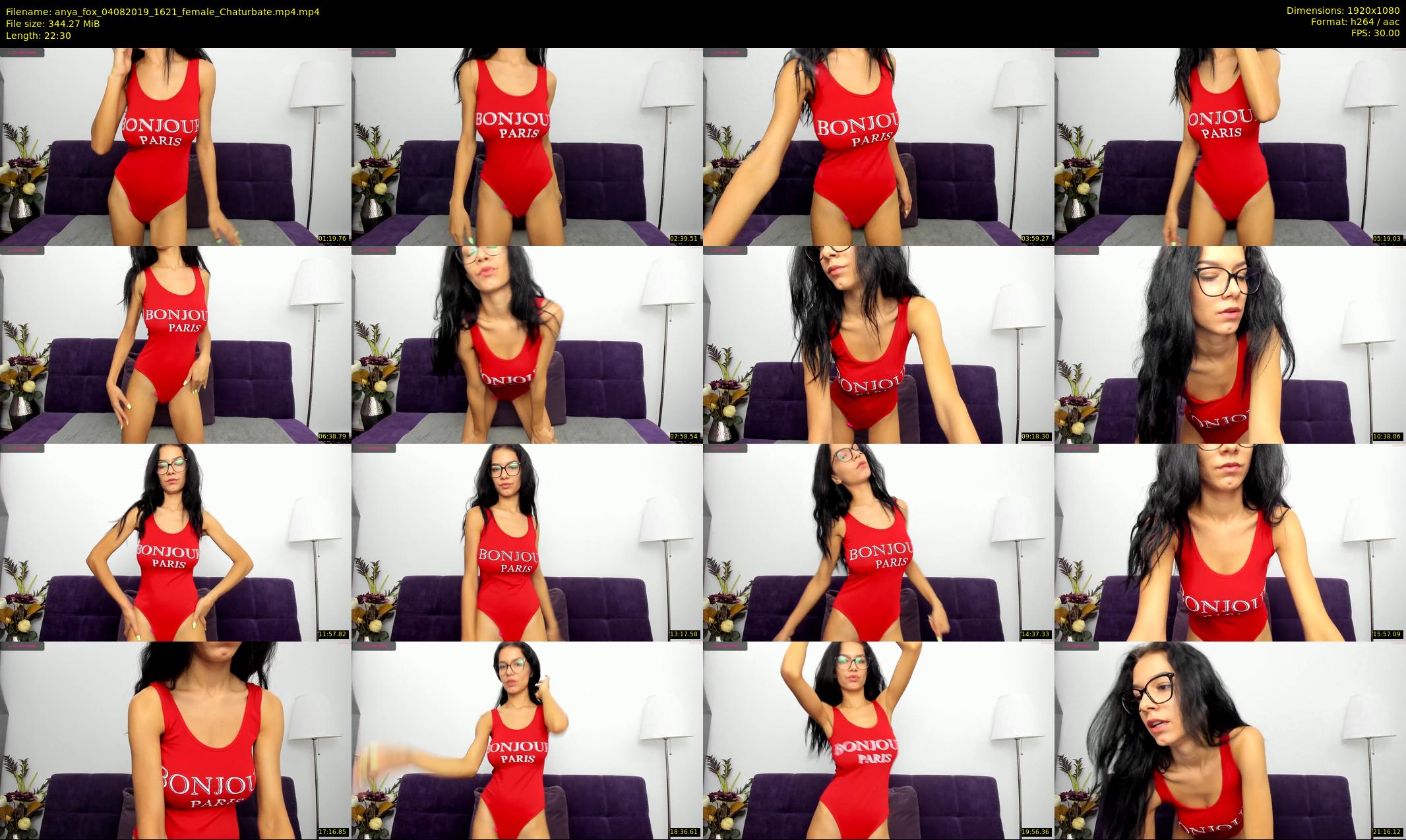 anya_fox — 23 minute Chaturbate female cam show recording, 1080p, Aug 4, 2019