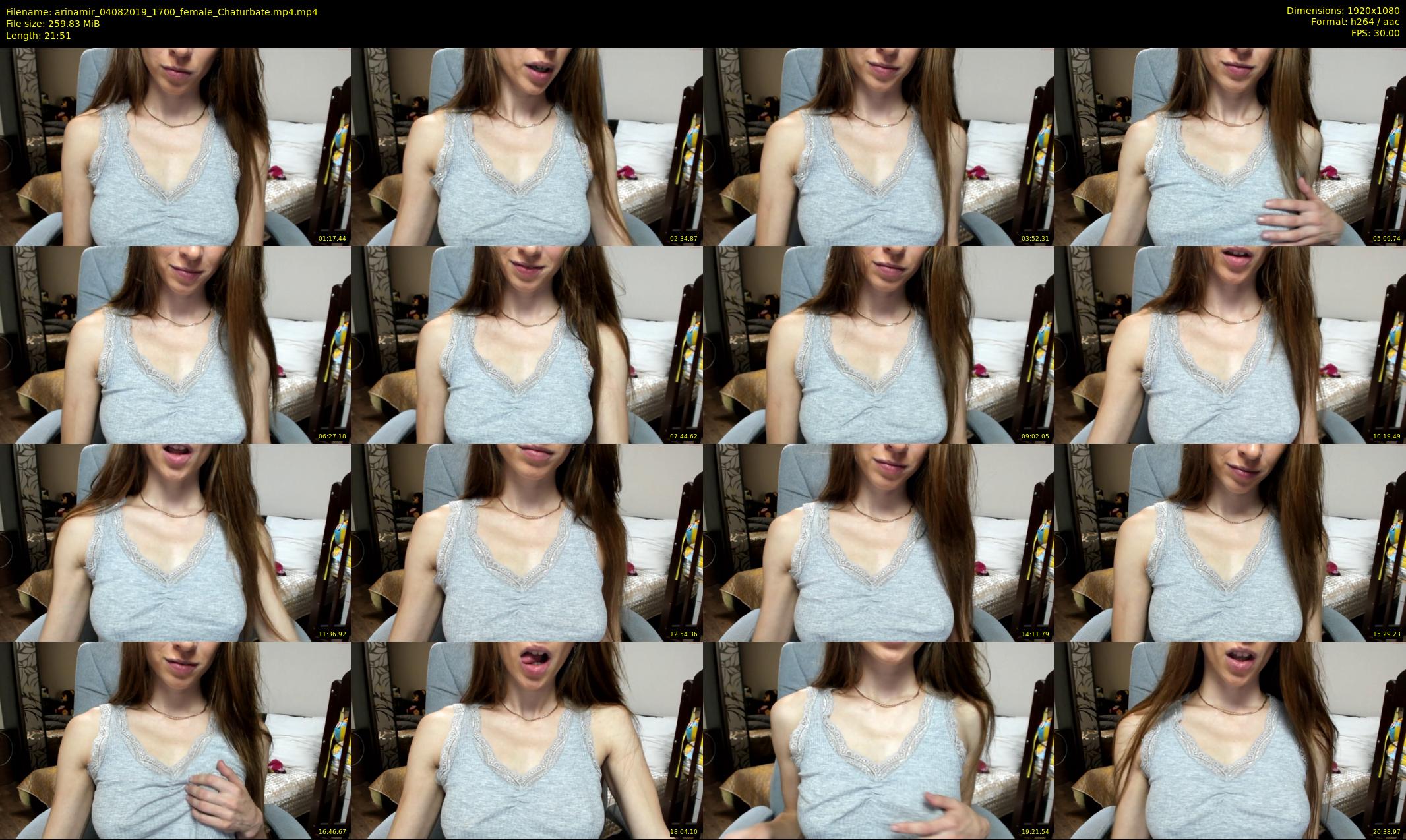 arinamir — 22 minute Chaturbate female cam show recording, 1080p, Aug 4, 2019