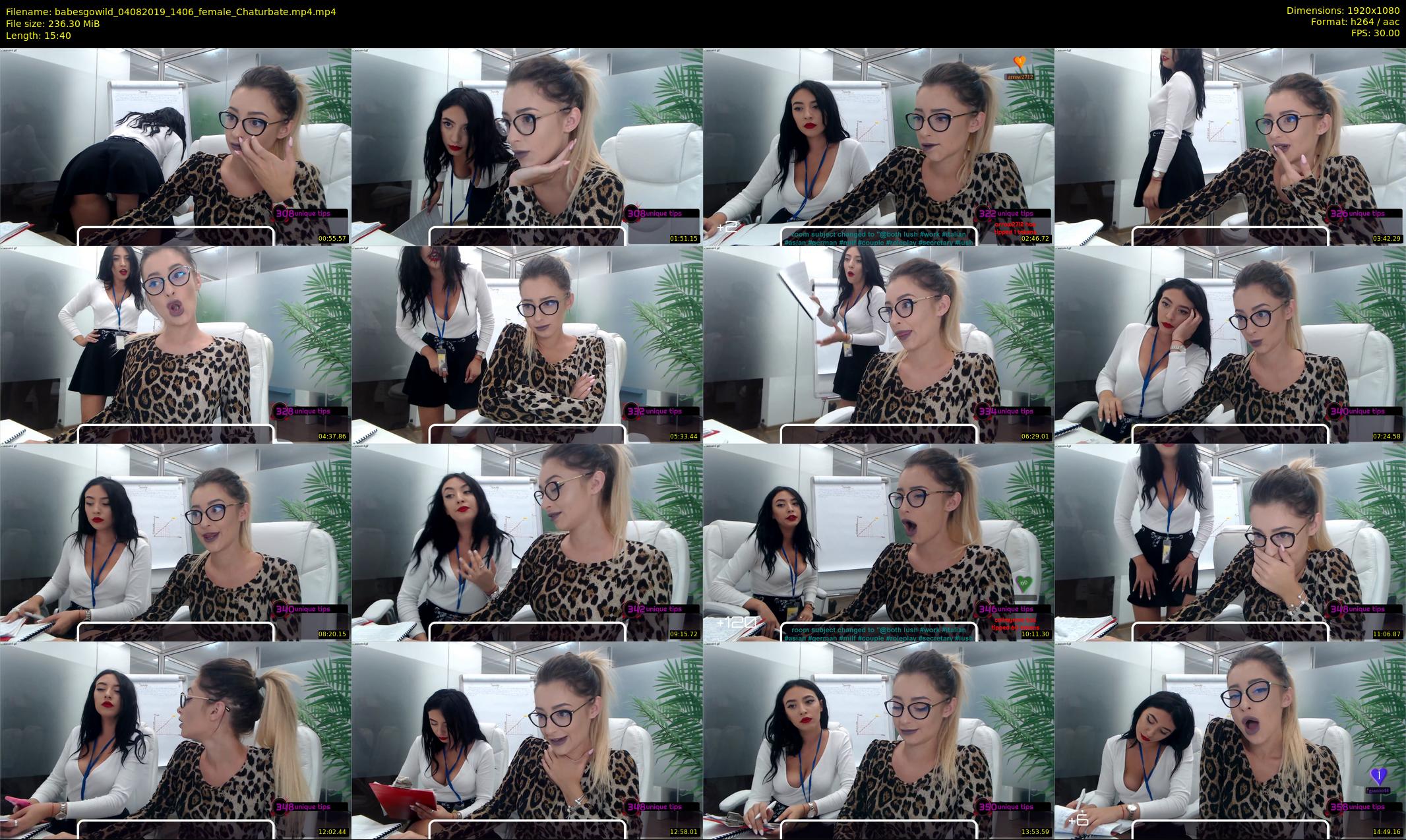 babesgowild — 16 minute Chaturbate couple cam show recording, 1080p, Aug 4, 2019