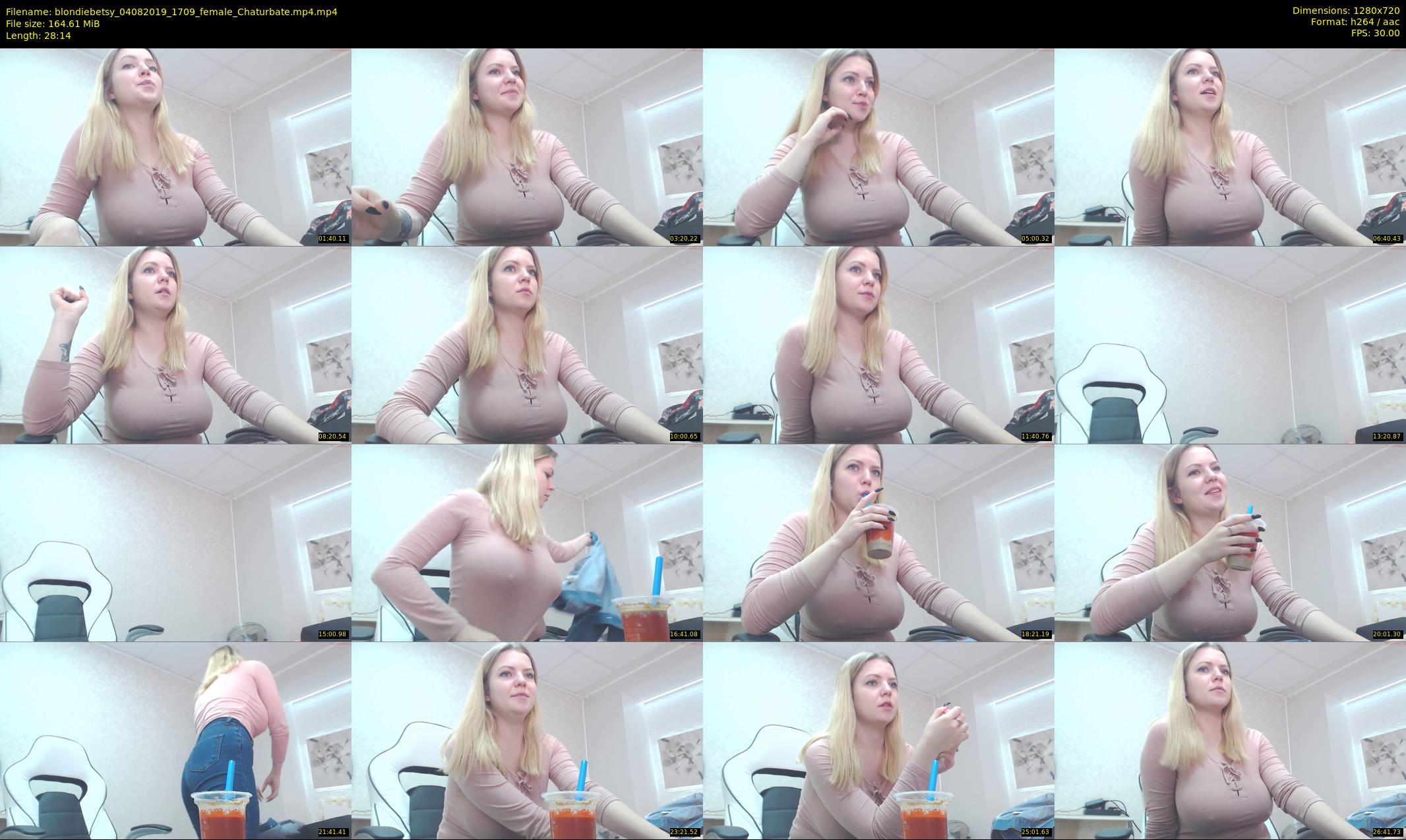 blondiebetsy — 29 minute Chaturbate female cam show recording, 720p, Aug 4, 2019